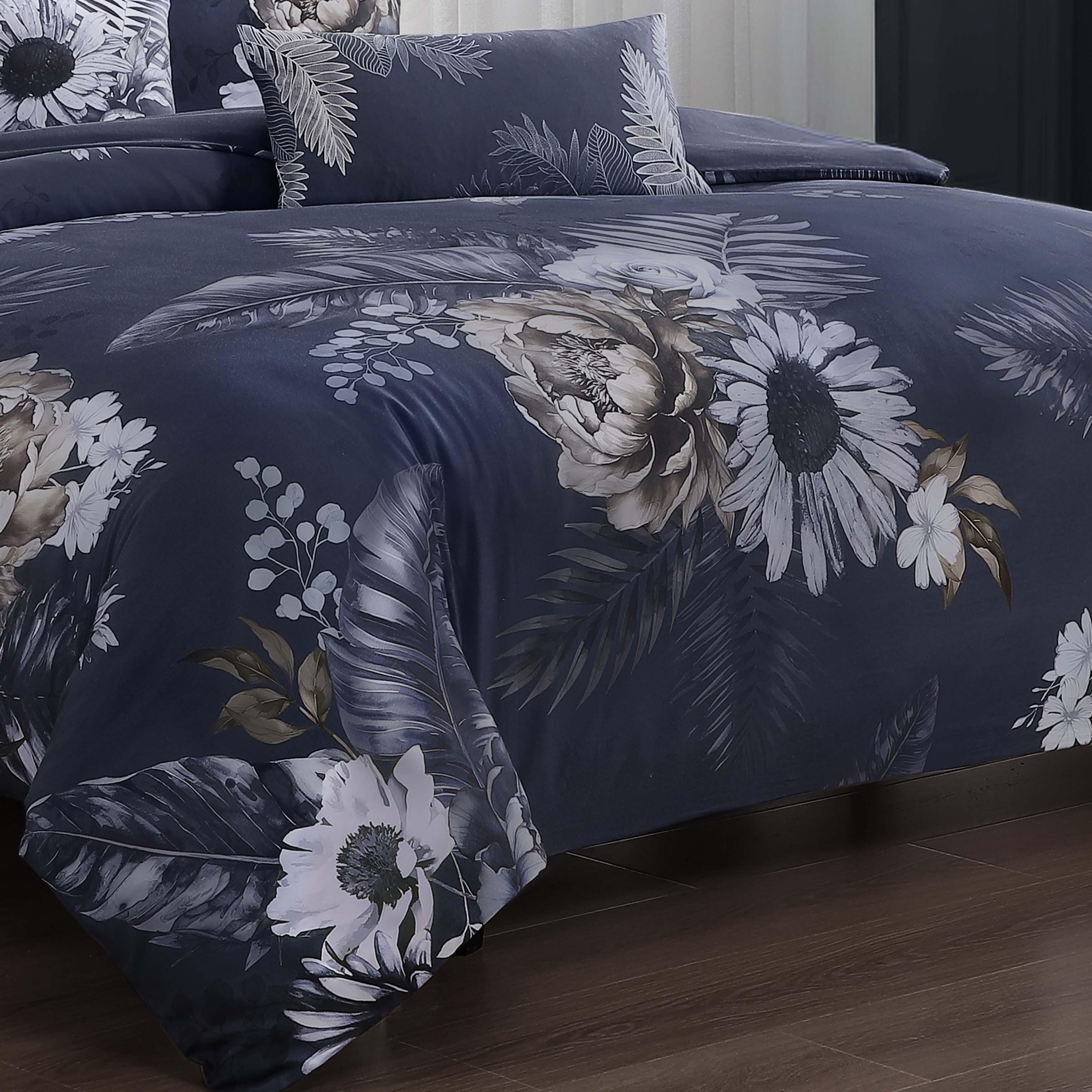 Bebejan® Delphine 100% Cotton 5-Piece Reversible Comforter Set, Blue, large
