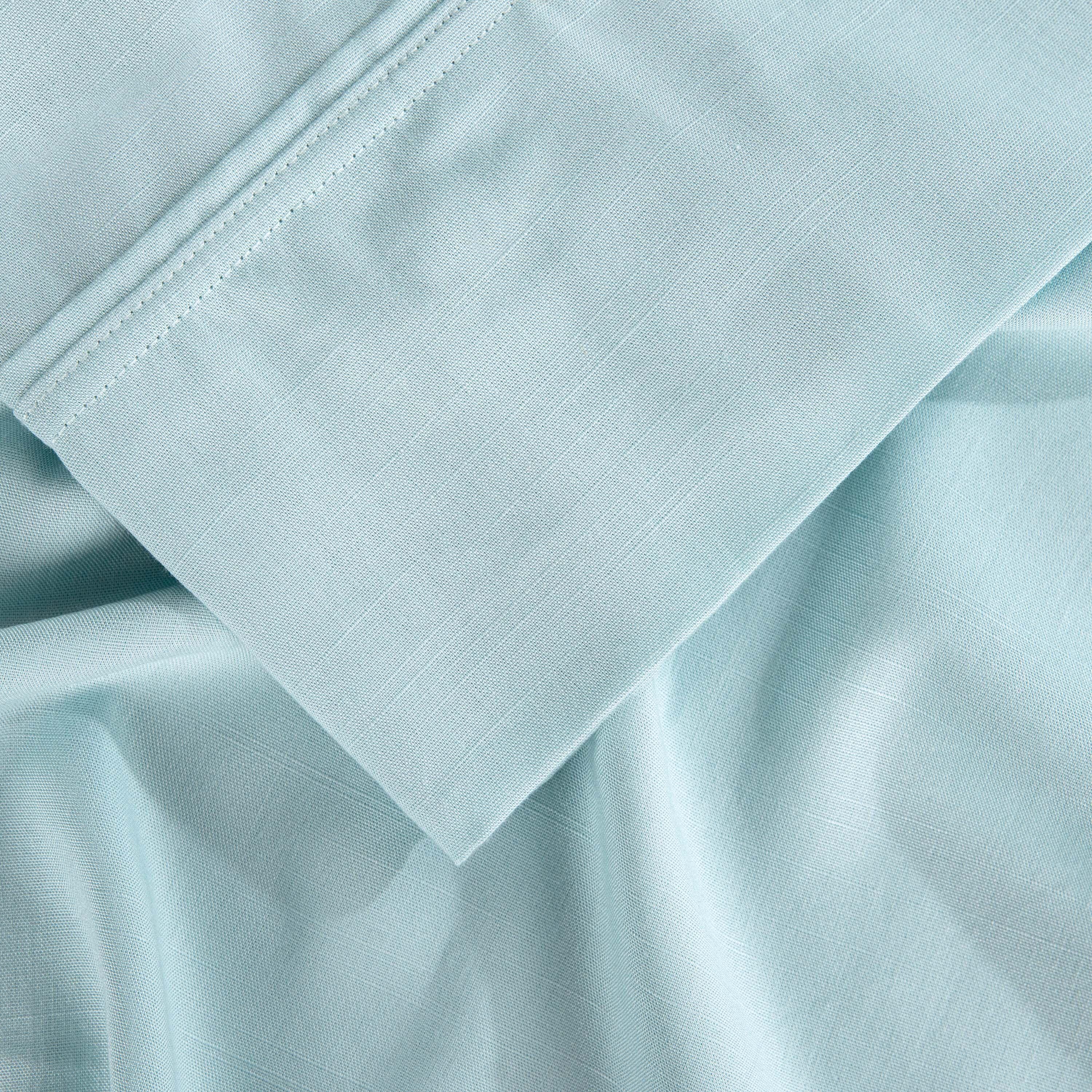 BEDGEAR Hyper-Linen Queen Sheet Set, Misty Blue, large