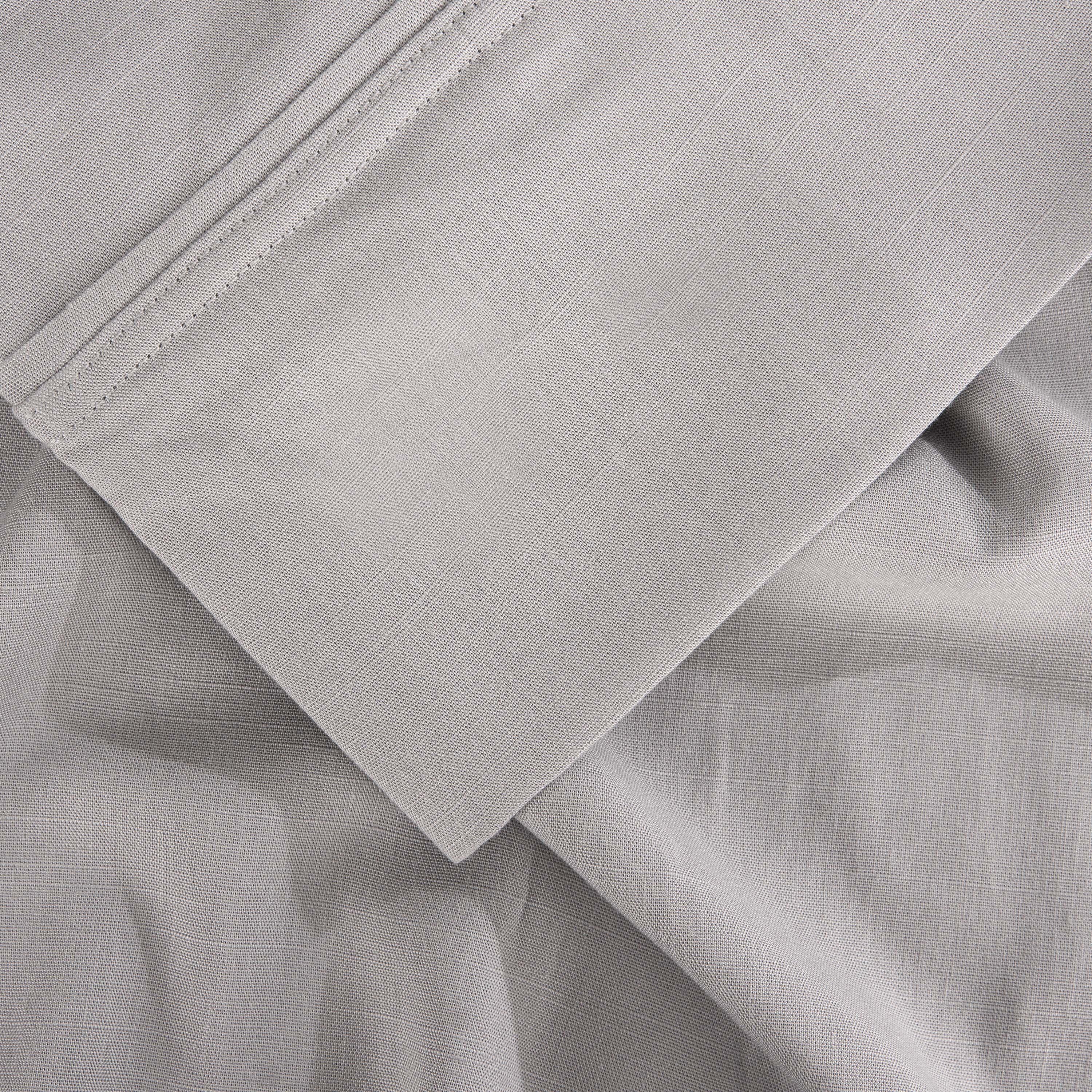 BEDGEAR Hyper-Linen Queen Sheet Set, Light Gray, large
