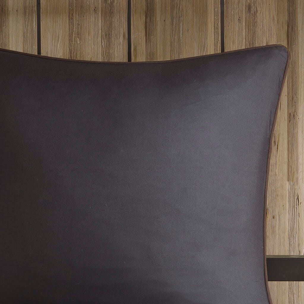 Bitter Creek King Oversized Comforter Set, Gray/Brown, large