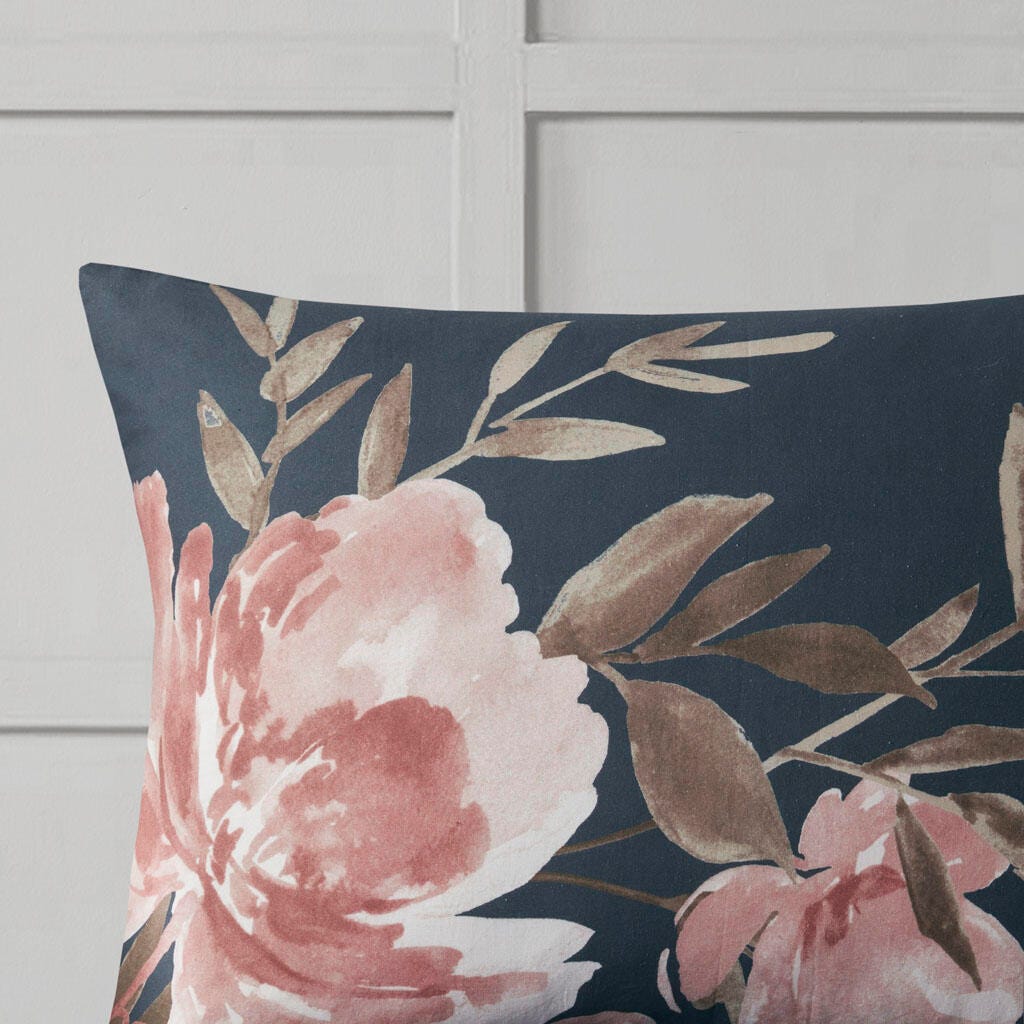Camillia Queen 8 Piece Comforter Set, Navy, large