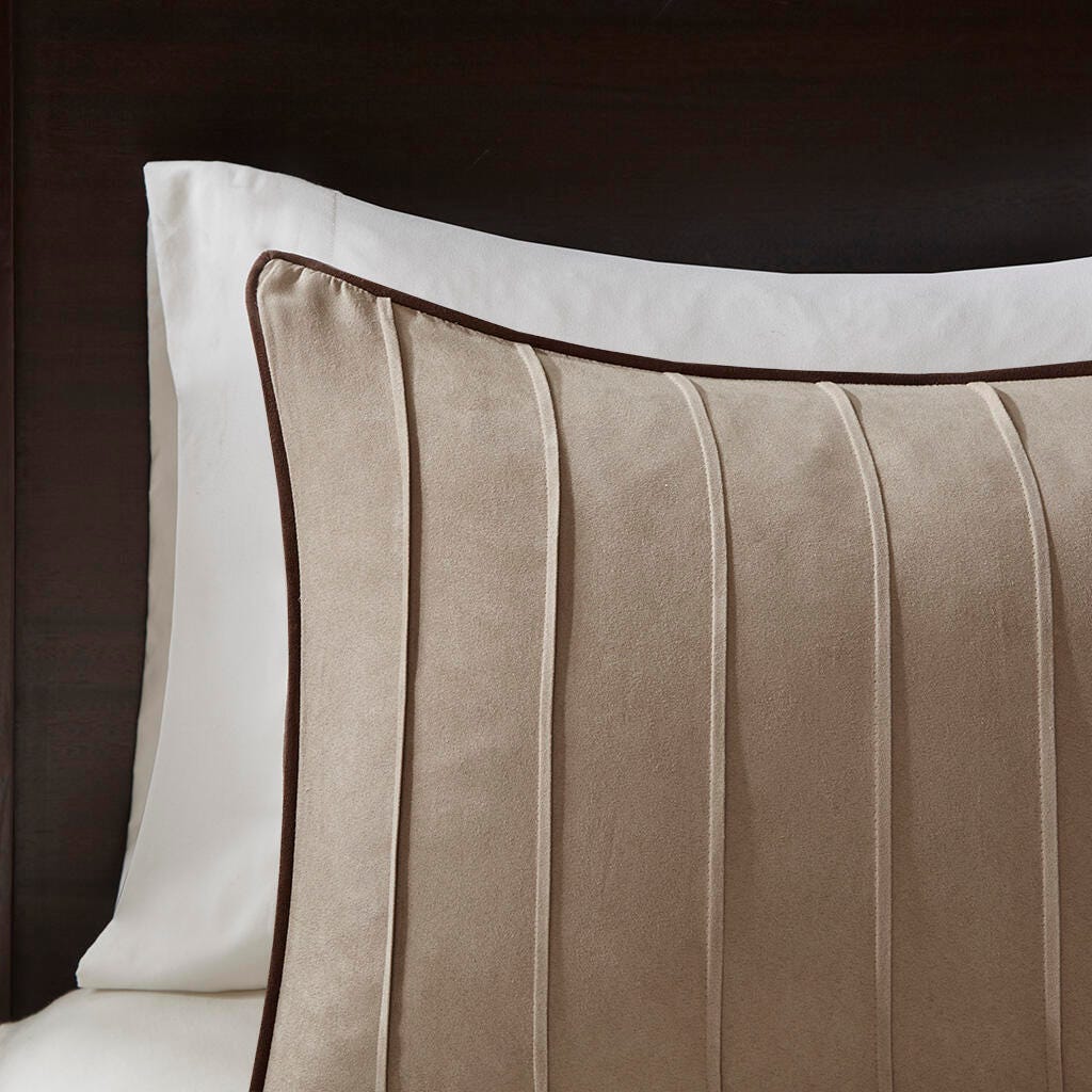 Dune King 7 Piece Comforter Set, Beige, large