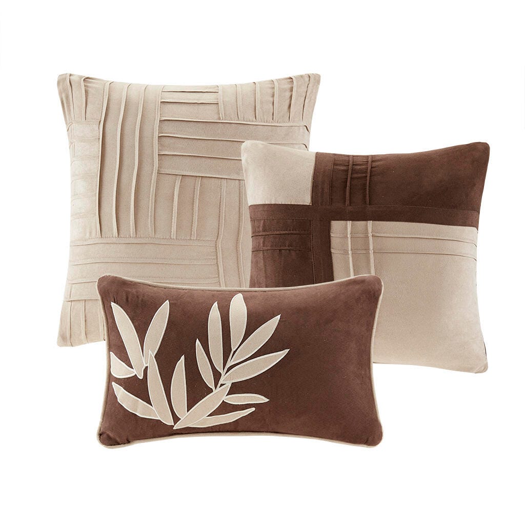 Dune King 7 Piece Comforter Set, Beige, rollover