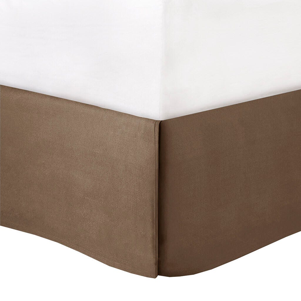Genevieve California King 7 Piece Comforter Set, Taupe/Brown, large