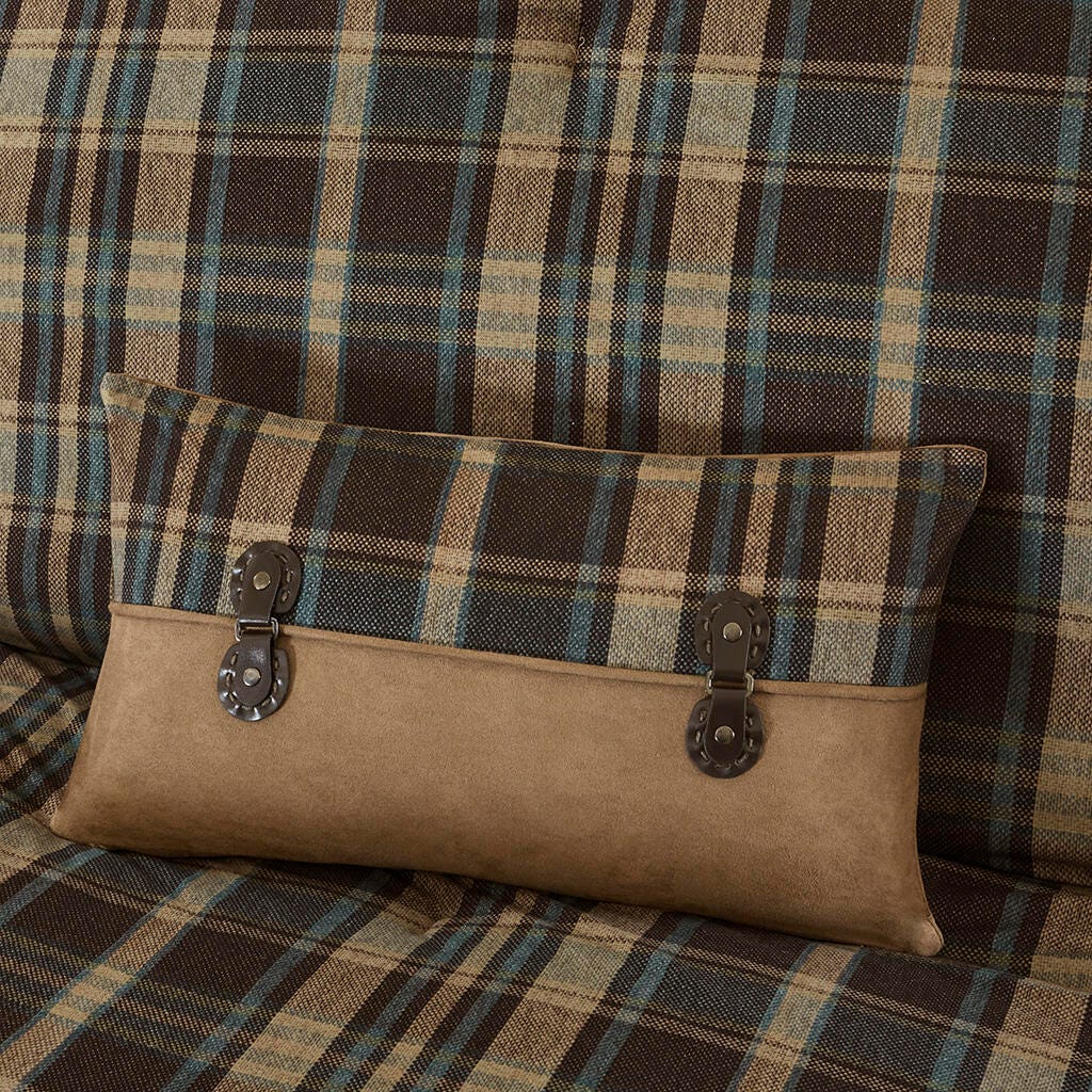 Hadley Plaid Twin Oversized Cozy Spun Comforter Set, Multi, large