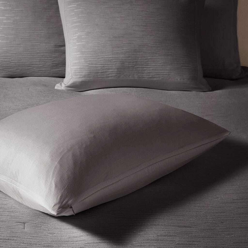 Hanae King/California King Blend Yarn Dyed 3 Piece Comforter Set, Gray, large
