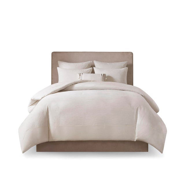 Hanae Full/Queen Blend Yarn Dyed 3 Piece Comforter Set