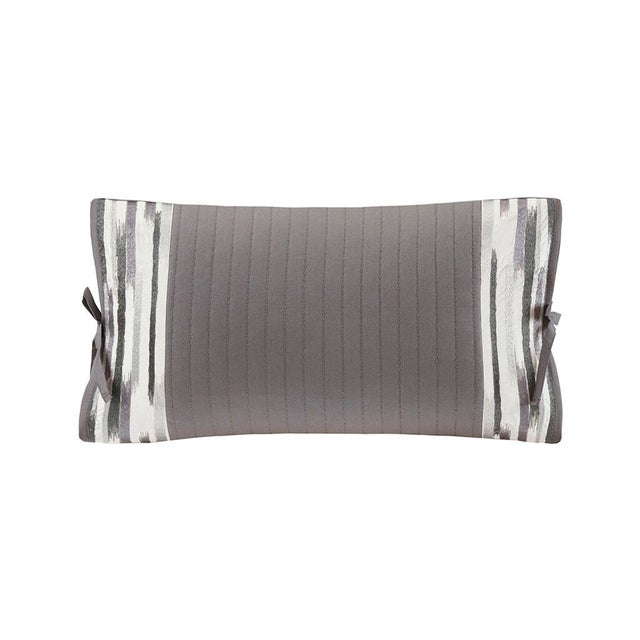 Hanae 12x20" Embroidered Oblong Decorative Pillow