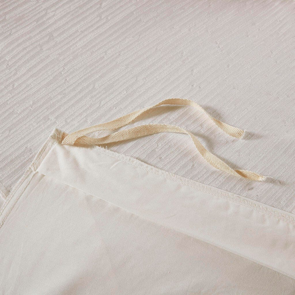 Hanae 12x20" Embroidered Oblong Decorative Pillow, White, large