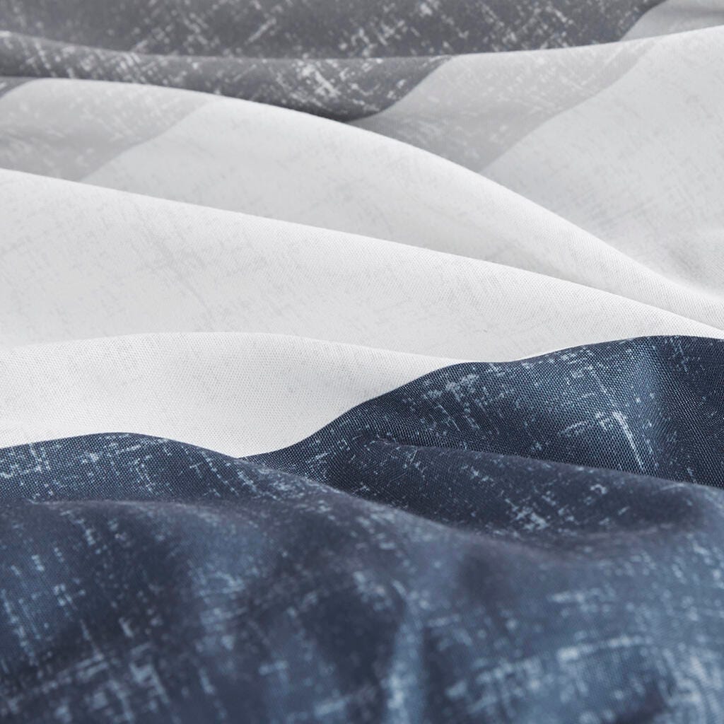 Jaxon Full Comforter Set with Bed Sheets, Blue/Gray, large