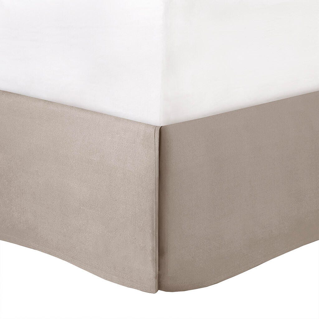 Laurel California King 7 Piece Tufted Comforter Set, Taupe, large