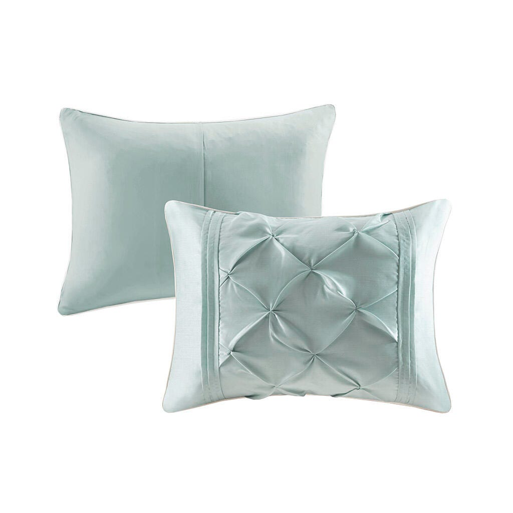 Laurel Queen 7 Piece Tufted Comforter Set, Seafoam, large