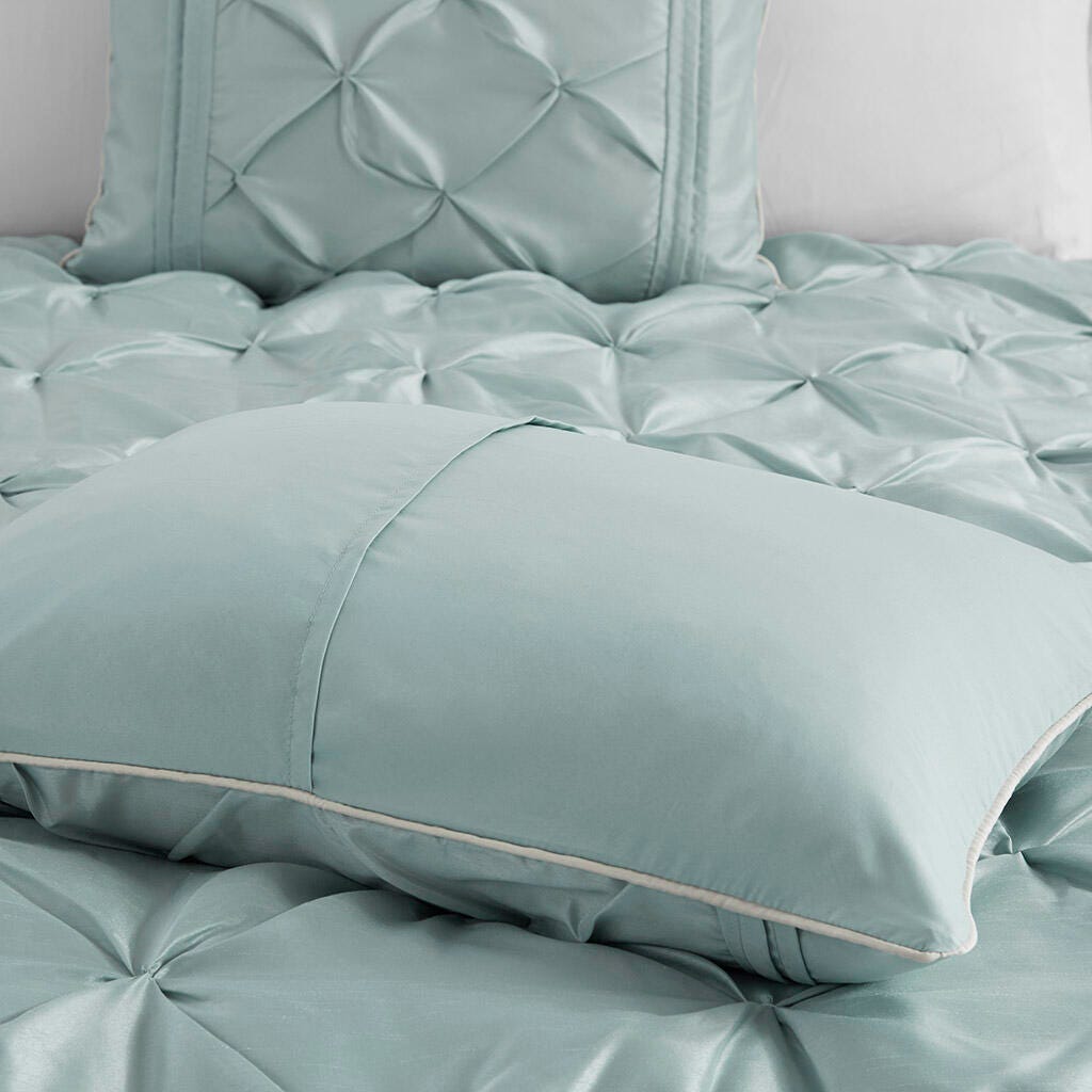 Laurel Queen 7 Piece Tufted Comforter Set, Seafoam, large