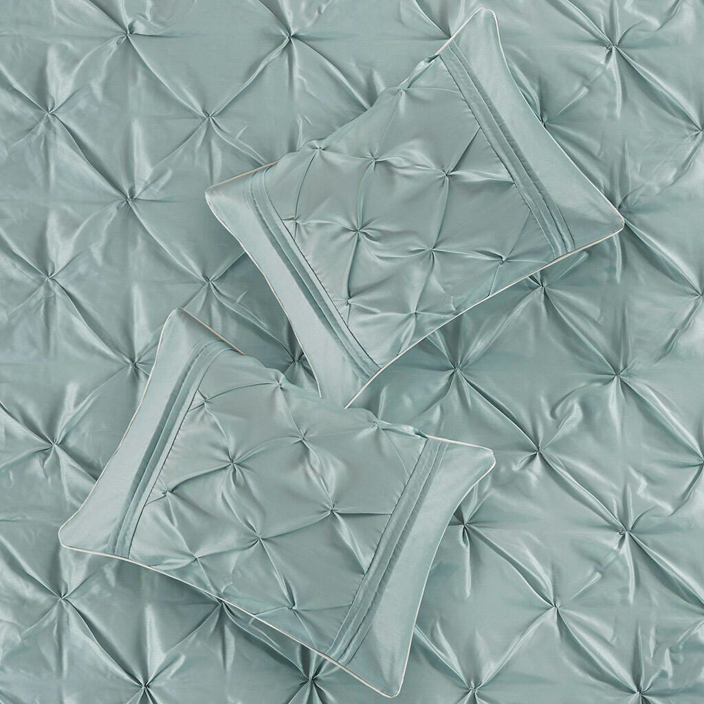 Laurel Queen 7 Piece Tufted Comforter Set, Seafoam, large