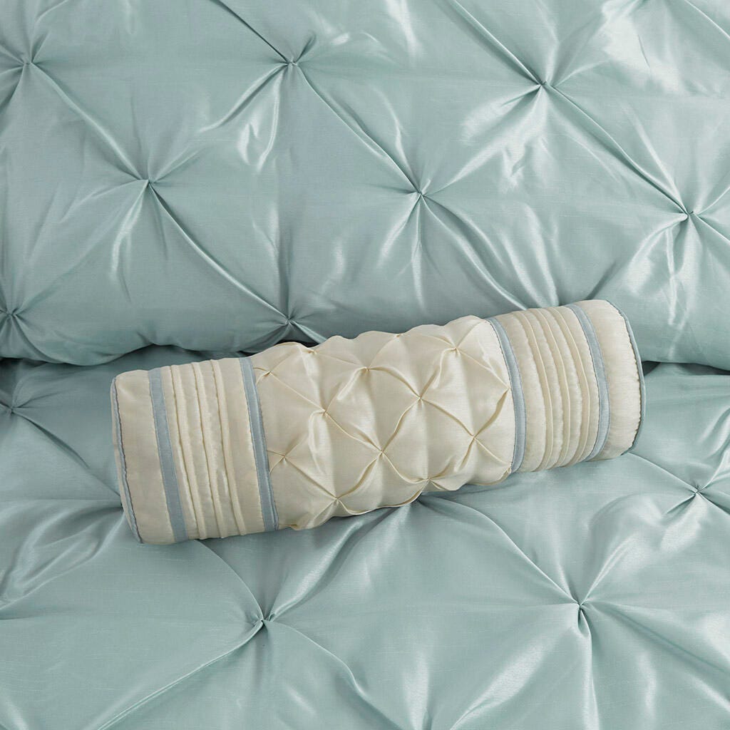 Laurel Queen 7 Piece Tufted Comforter Set, Seafoam, large