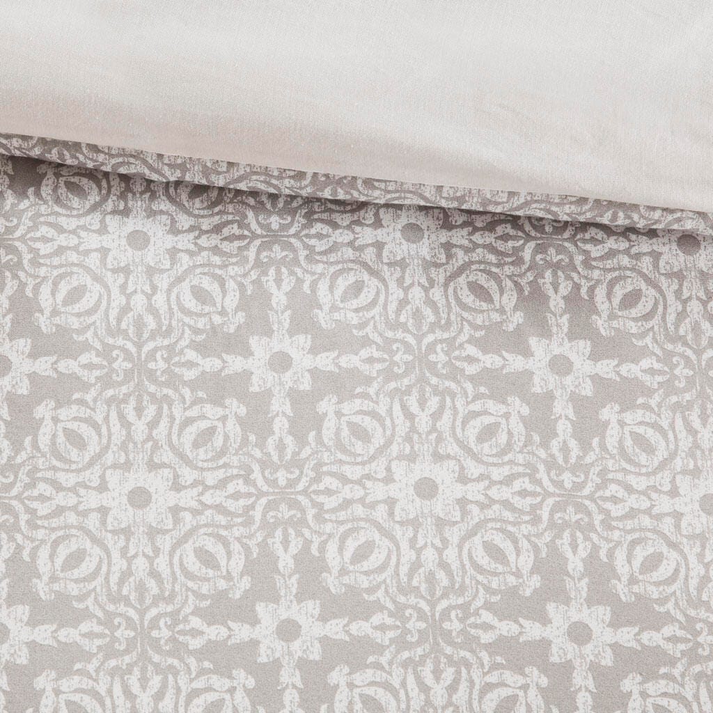 Madison Park Malia Full/Queen 4 Piece Embroidered Reversible Duvet Cover Set, Ivory, large