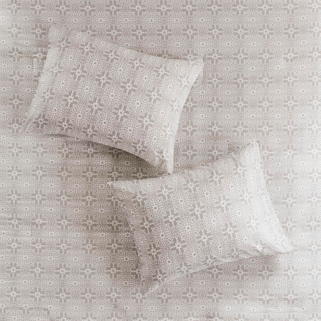Madison Park Malia Full/Queen 4 Piece Embroidered Reversible Duvet Cover Set, Ivory, large