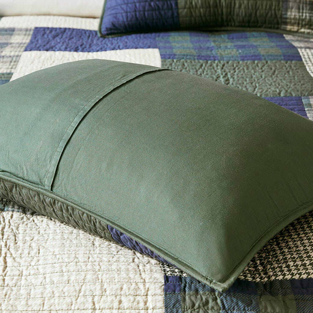 Mill Creek Full/Queen Oversized Quilt Set, Green, large