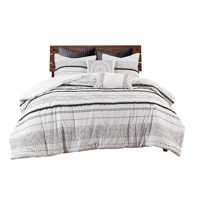 Nea Full/Queen Printed Comforter Set with Trims