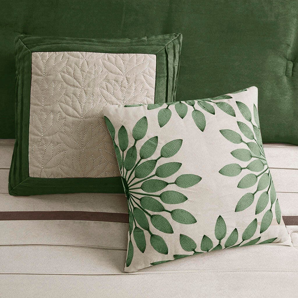 Madison Park Palmer King 7 Piece Comforter Set, Green, large