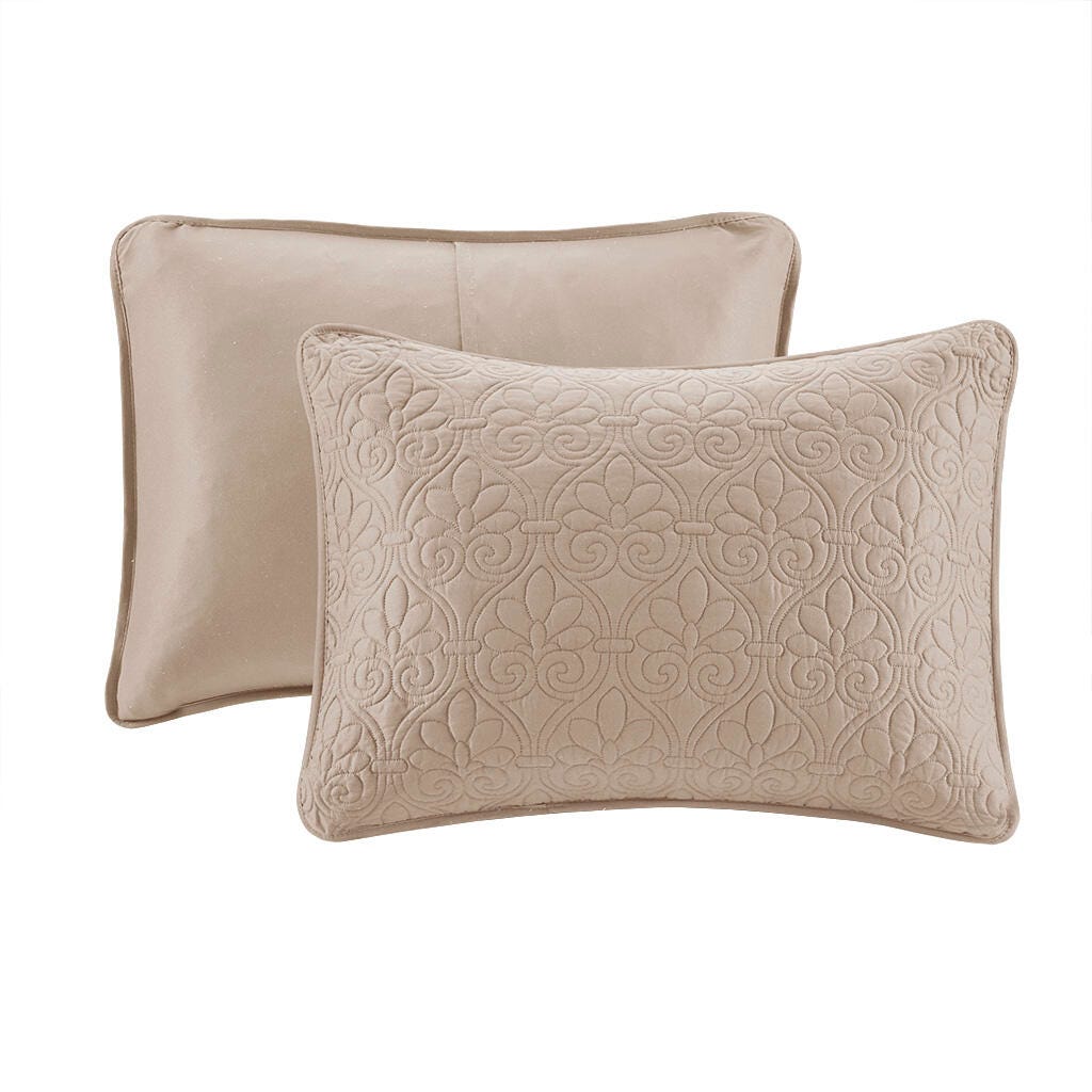 Quebec King Reversible Bedspread Set, Khaki, large