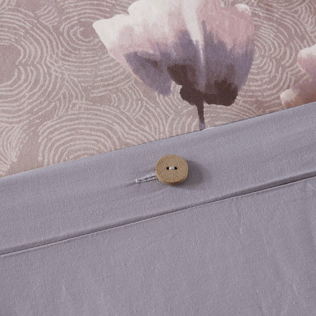 Madison Park Sakura Blossom King 3 Piece Sateen Printed Duvet Cover Set, Lilac, large