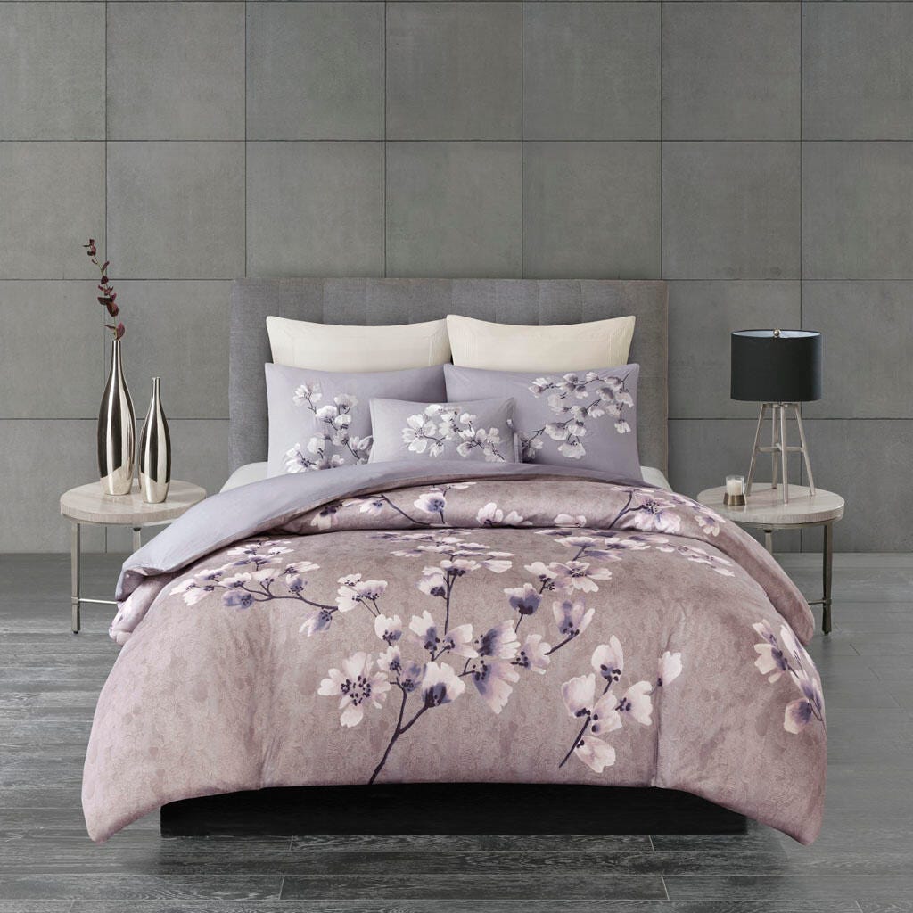 Madison Park Sakura Blossom 12x20" Embroidered Oblong Decorative Pillow, , large