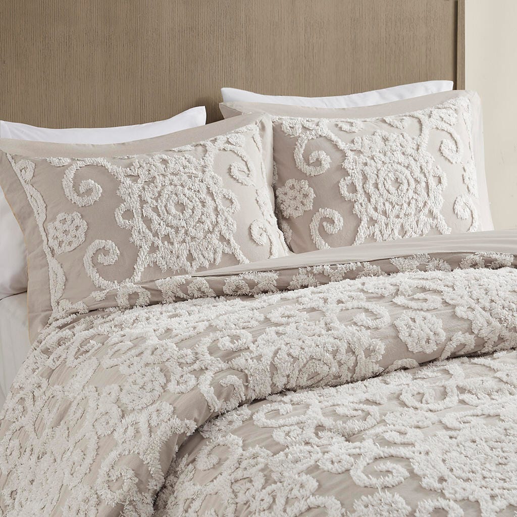 Suzanna King Duvet  Mini Set, Taupe, large