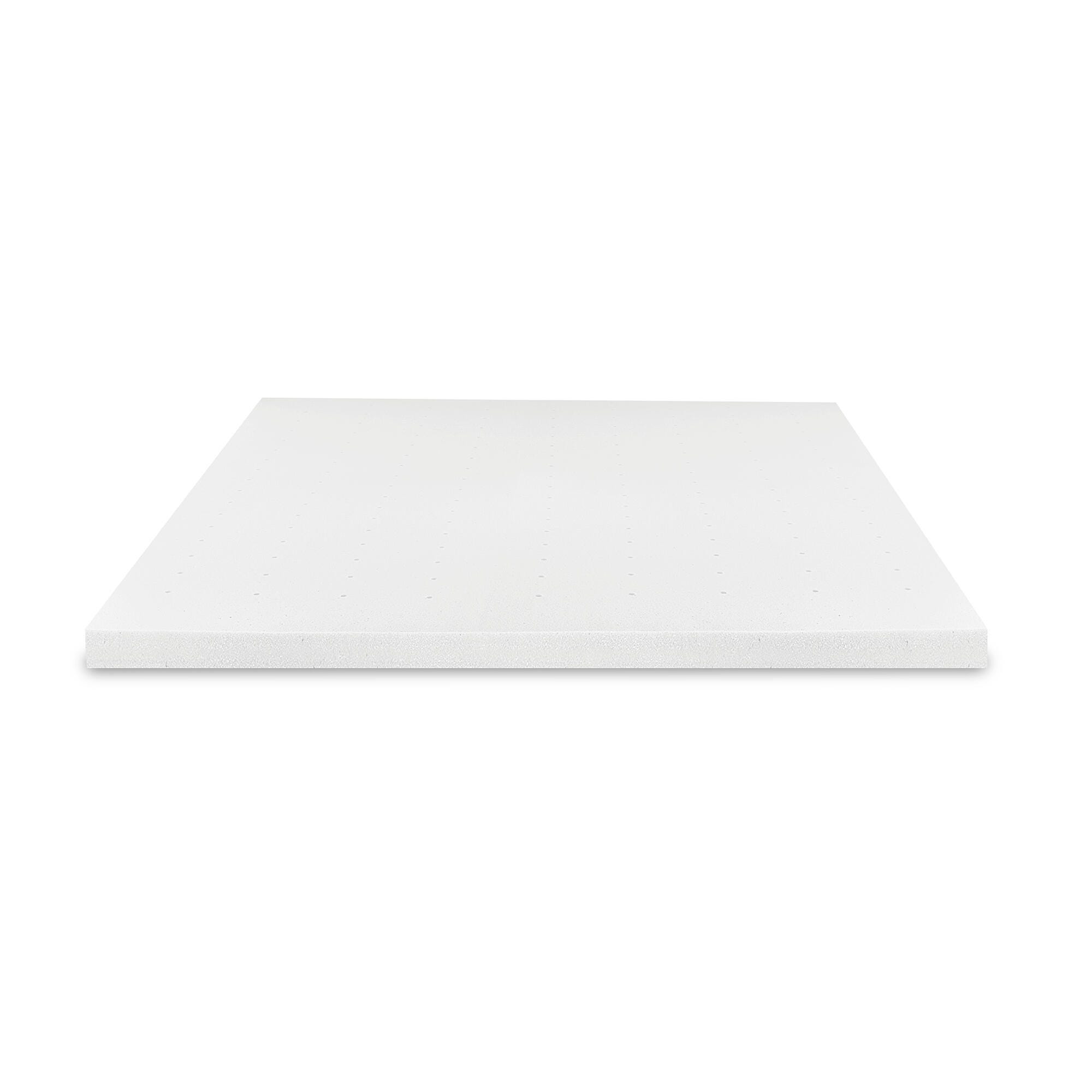 Bodipedic Essentials 3-Inch AdaptiFoam Responsive Memory Foam Mattress Topper, White, large
