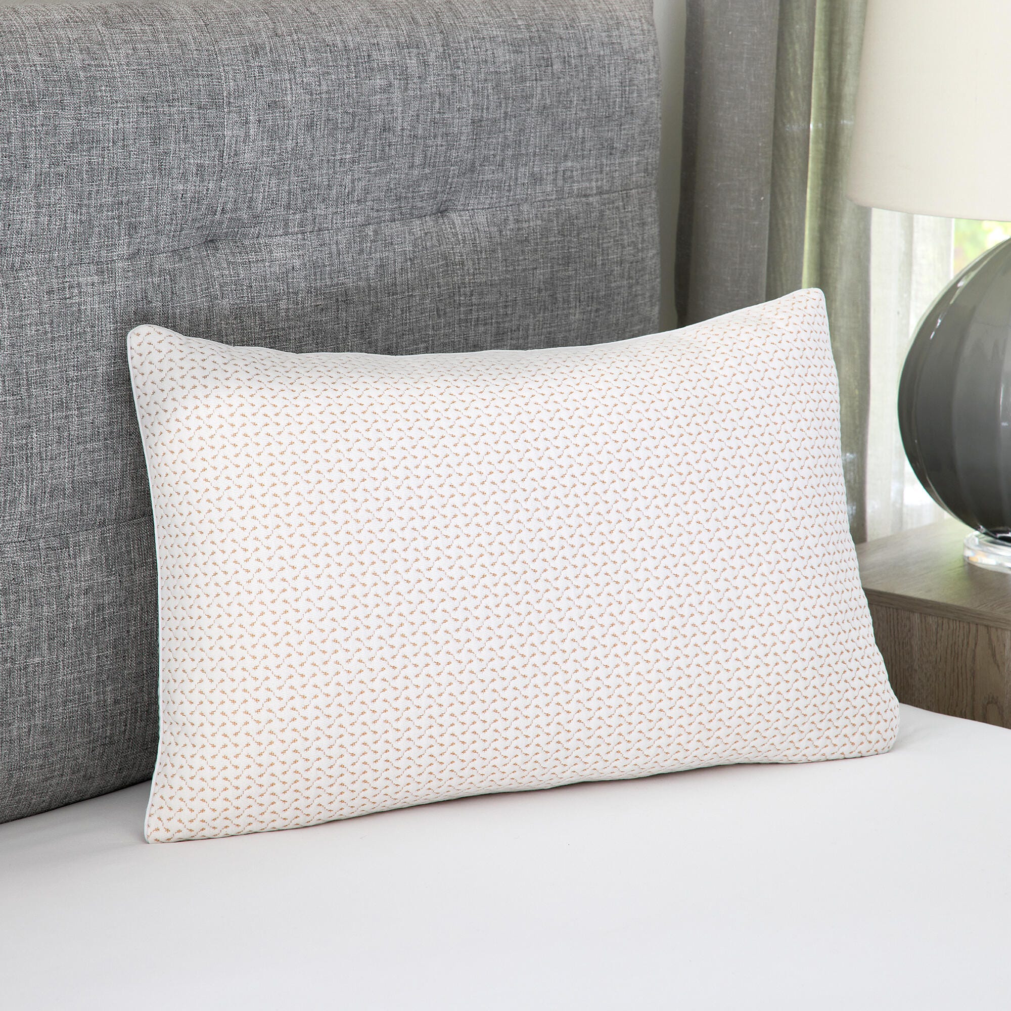 Bodipedic Essentials Gel-Infused Memory Foam Cluster Jumbo Bed Pillow with Copper Infused Cover, , rollover