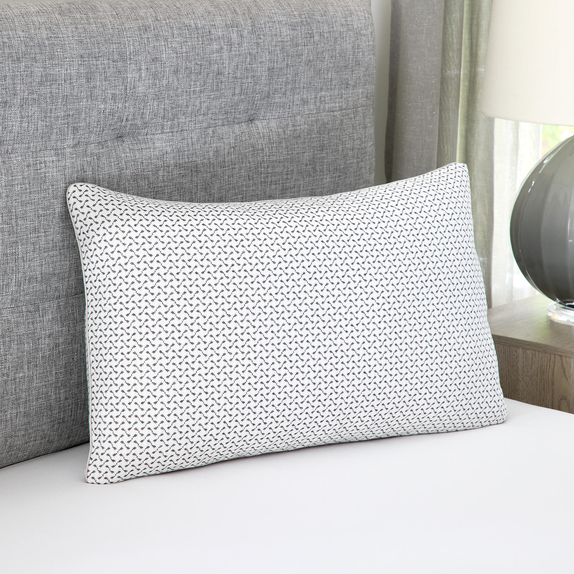 Bodipedic Essentials Gel-Infused Memory Foam Cluster Jumbo Bed Pillow with Charcoal Infused Cover, , rollover