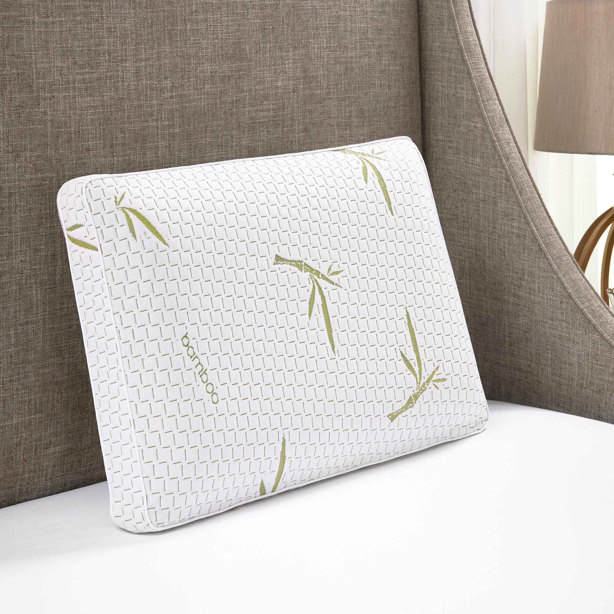 Bodipedic Essentials Green Tea Infused Memory Foam Bed Pillow with Rayon from  Infused Cover, , rollover