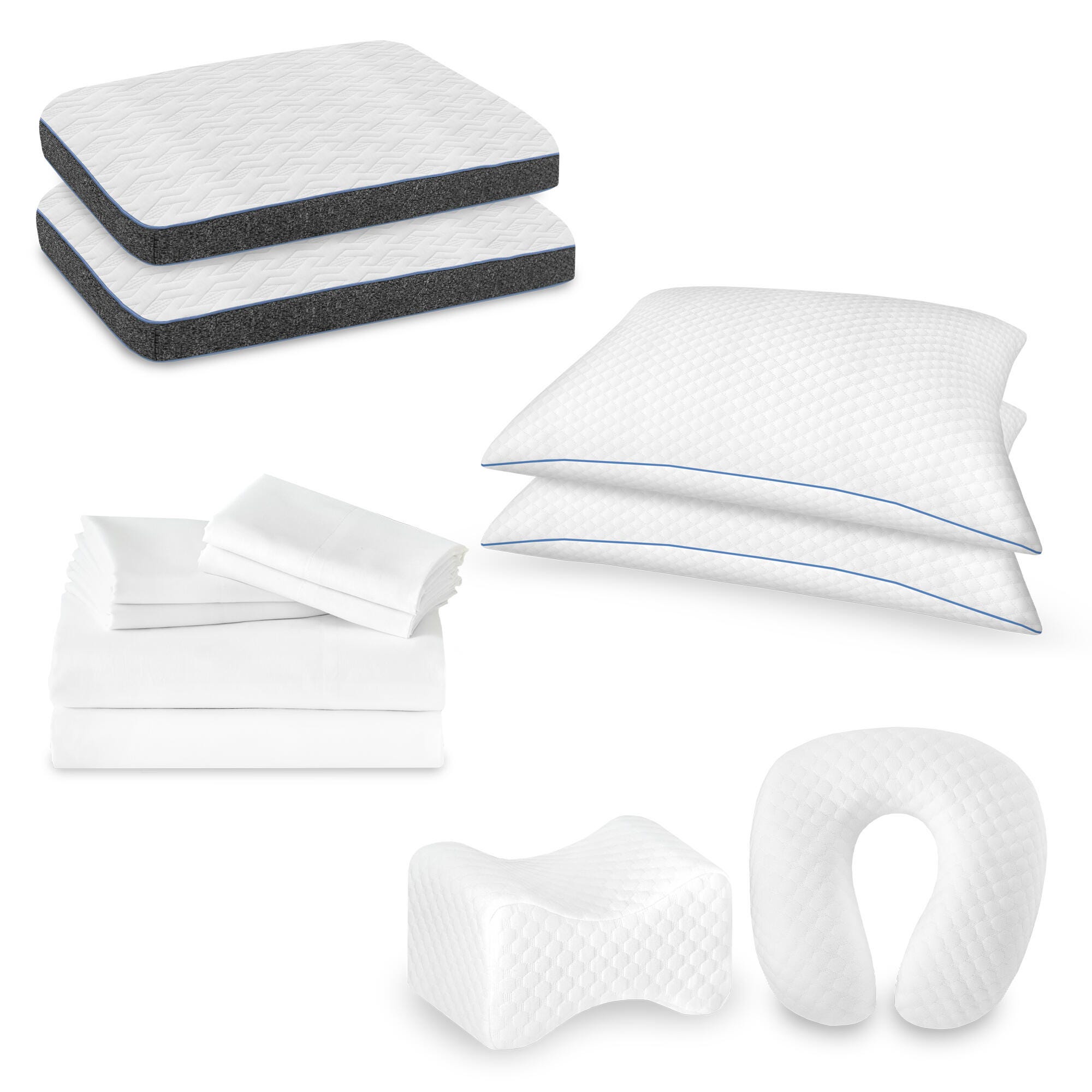 Somapedic 12-Piece Epic Bedding Bundle, White, large