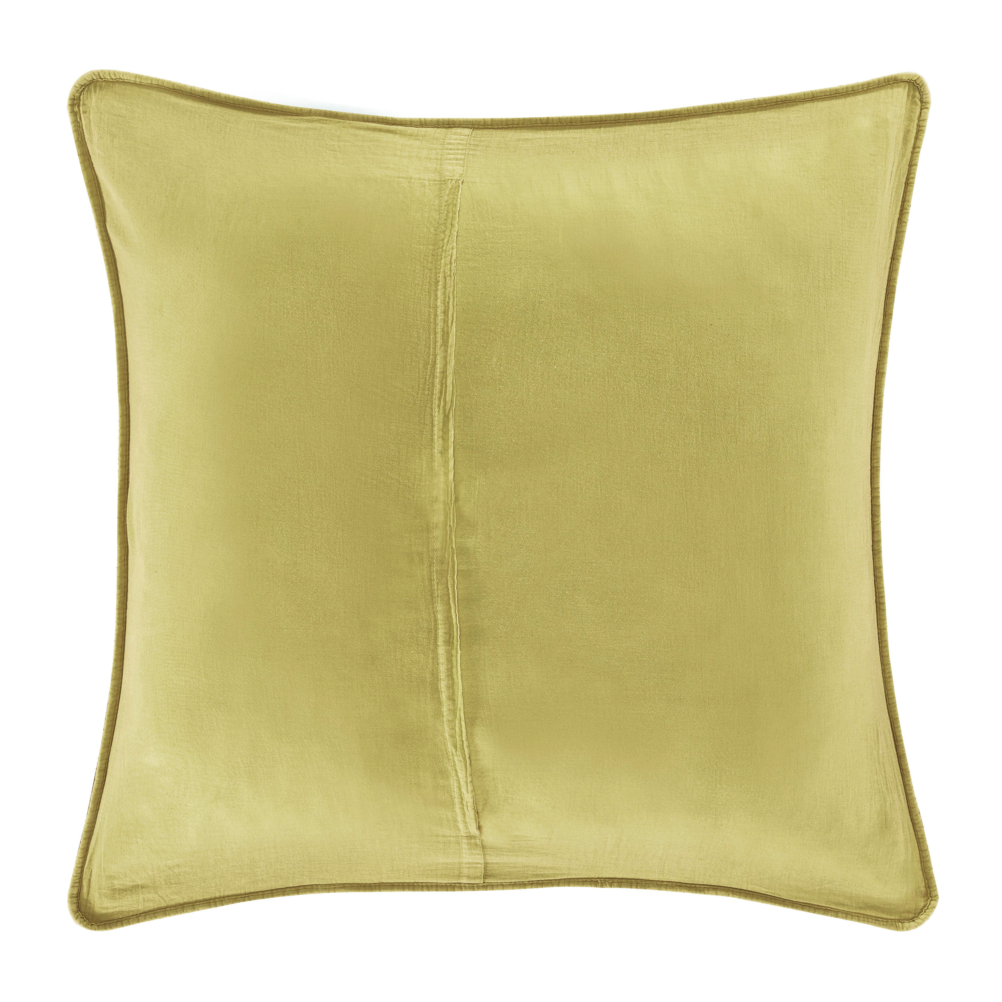 J.Queen New York Cayman Euro Quilted Sham, Chartreuse, large