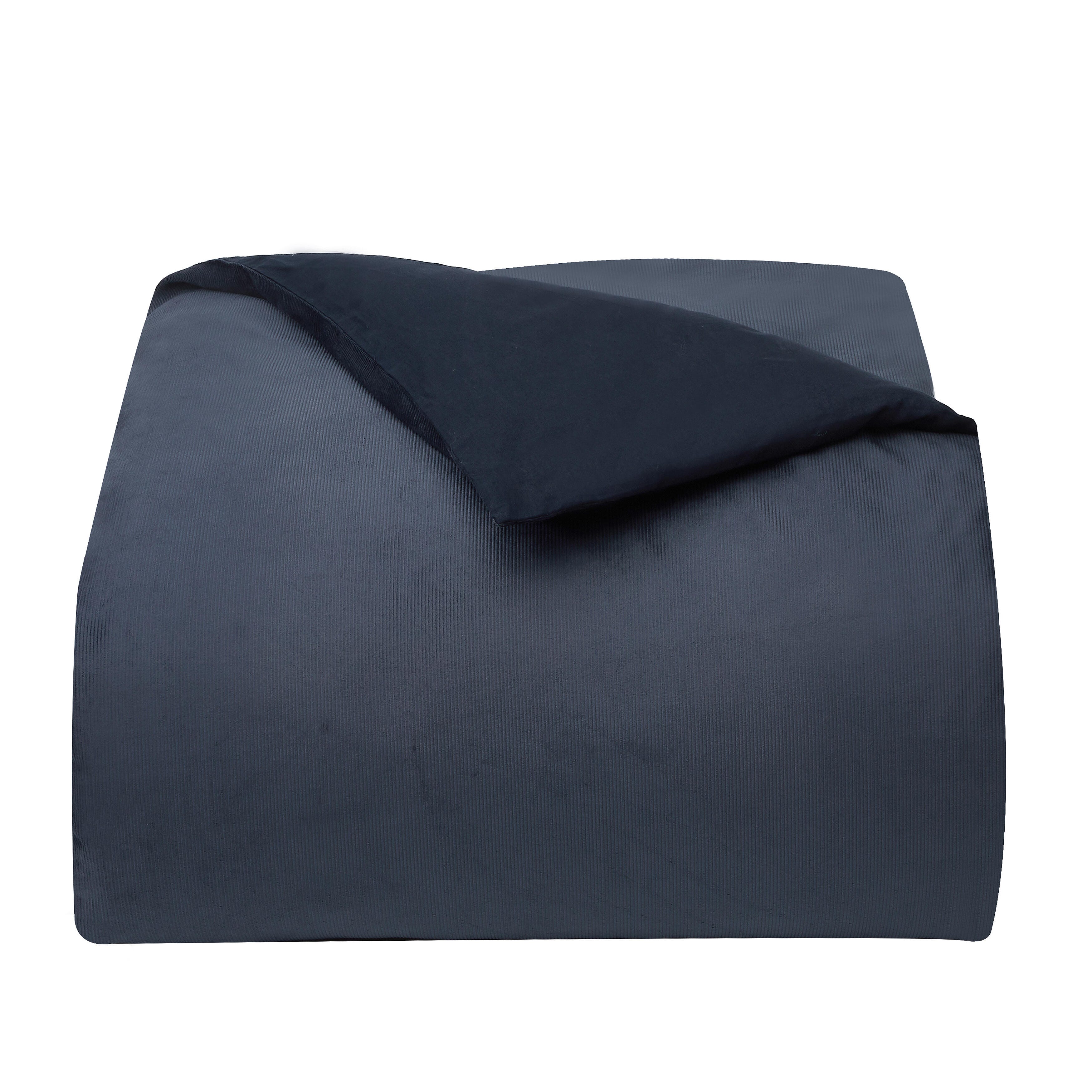 Oscar Oliver Valencia Full/Queen Duvet Cover 3 Piece Set, Navy, rollover
