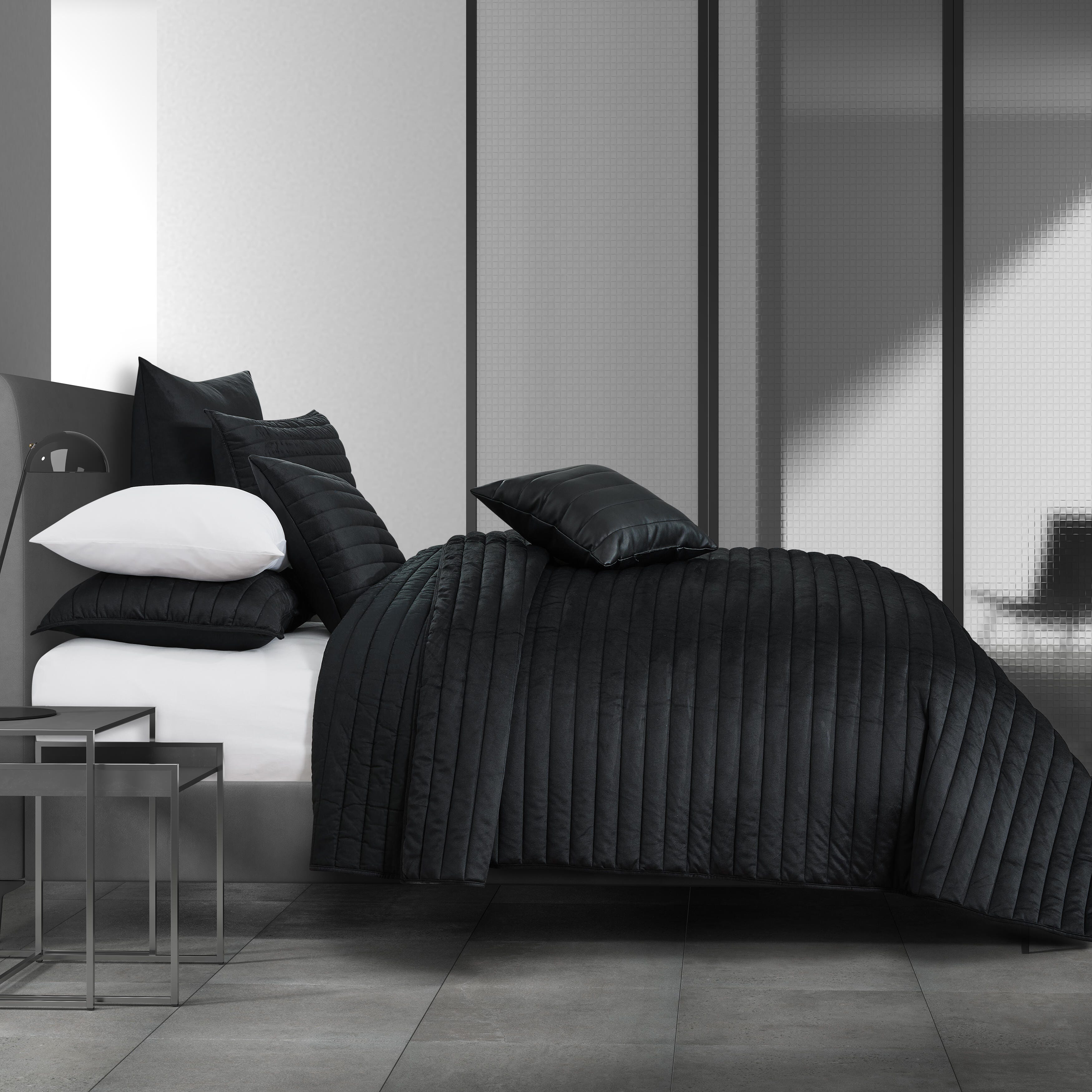Oscar Oliver Valencia Twin/Twin Xl 2Pc. Quilt Set, Black, large