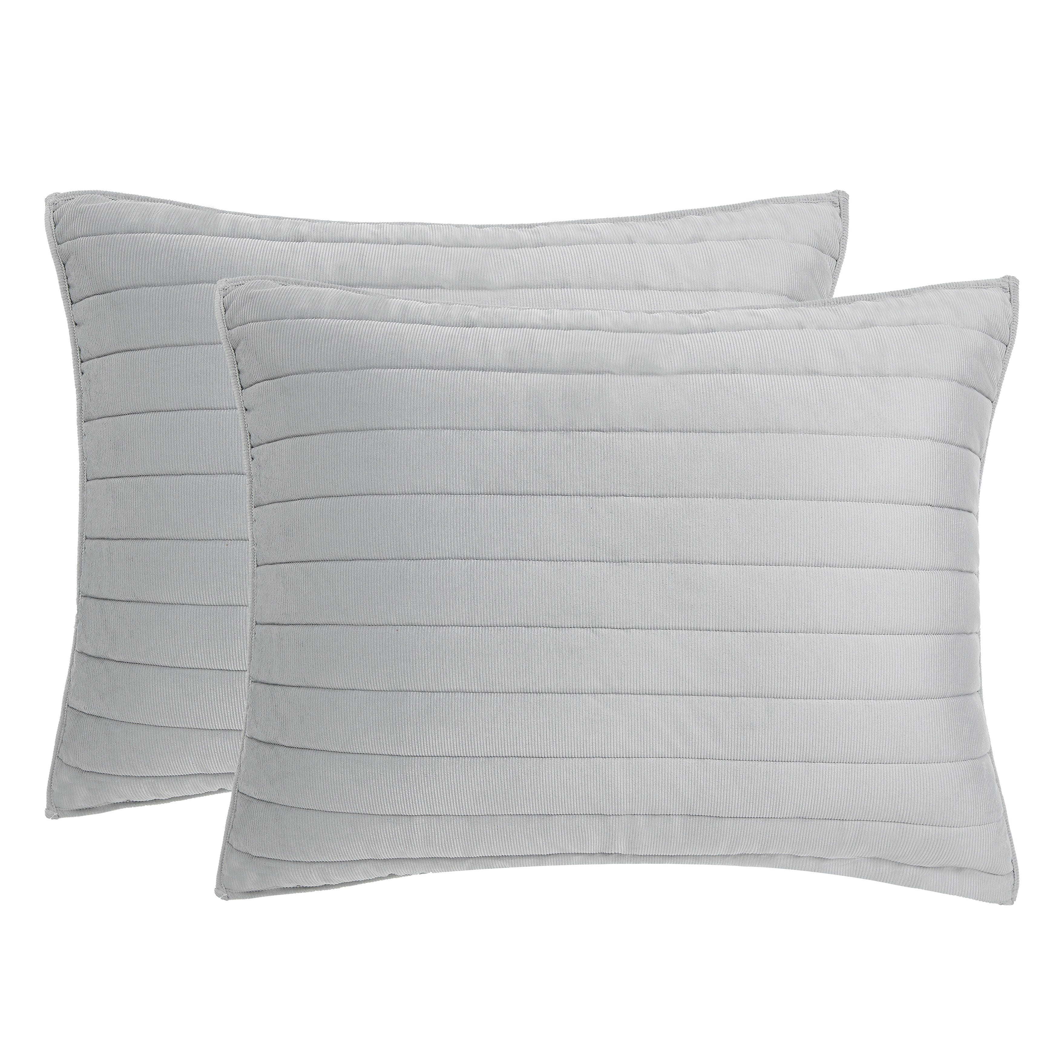 Oscar Oliver Valencia Full/Queen 3 Piece Quilt Set, Silver, large