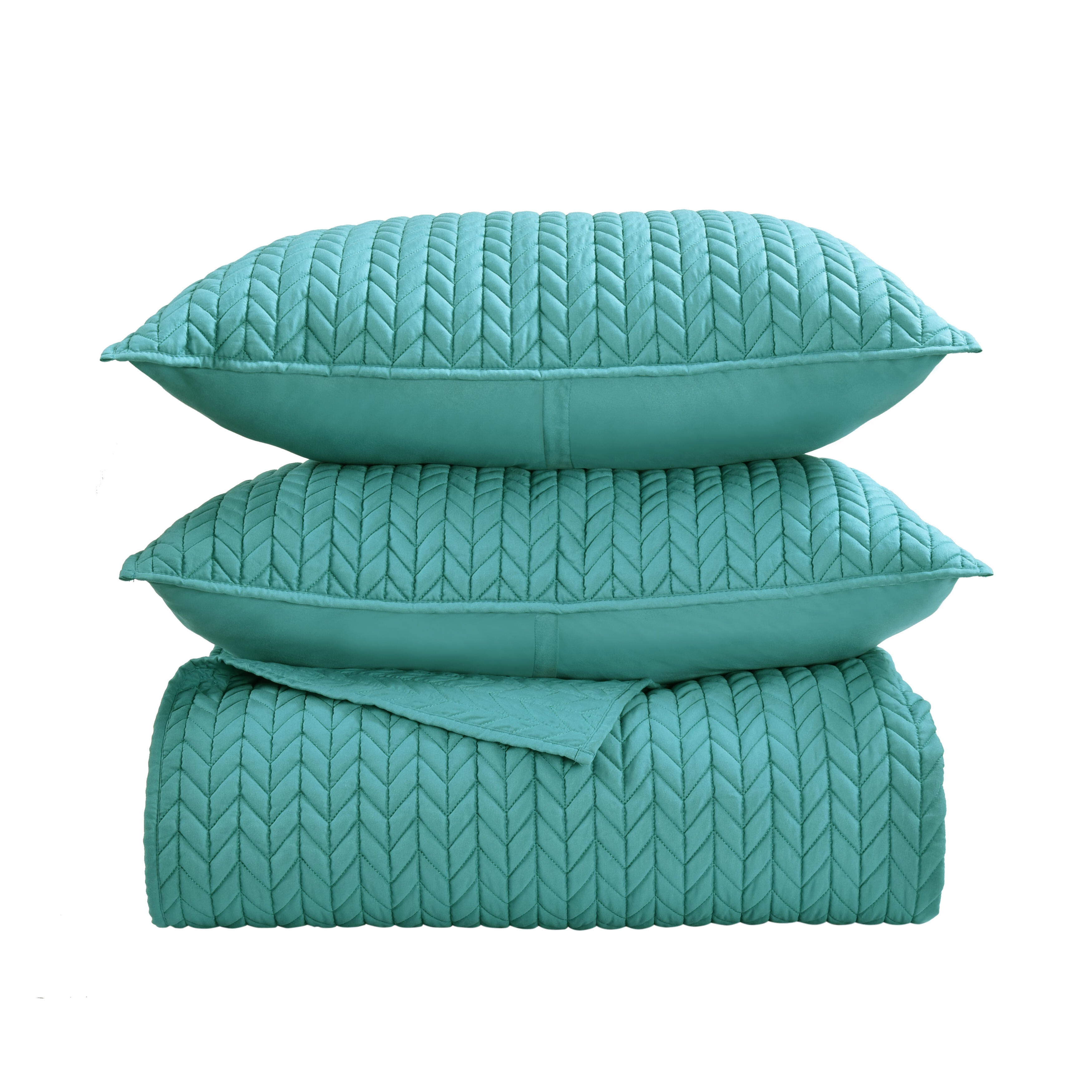 J.Queen New York Cayman King/California King Quilt, Turquoise, large