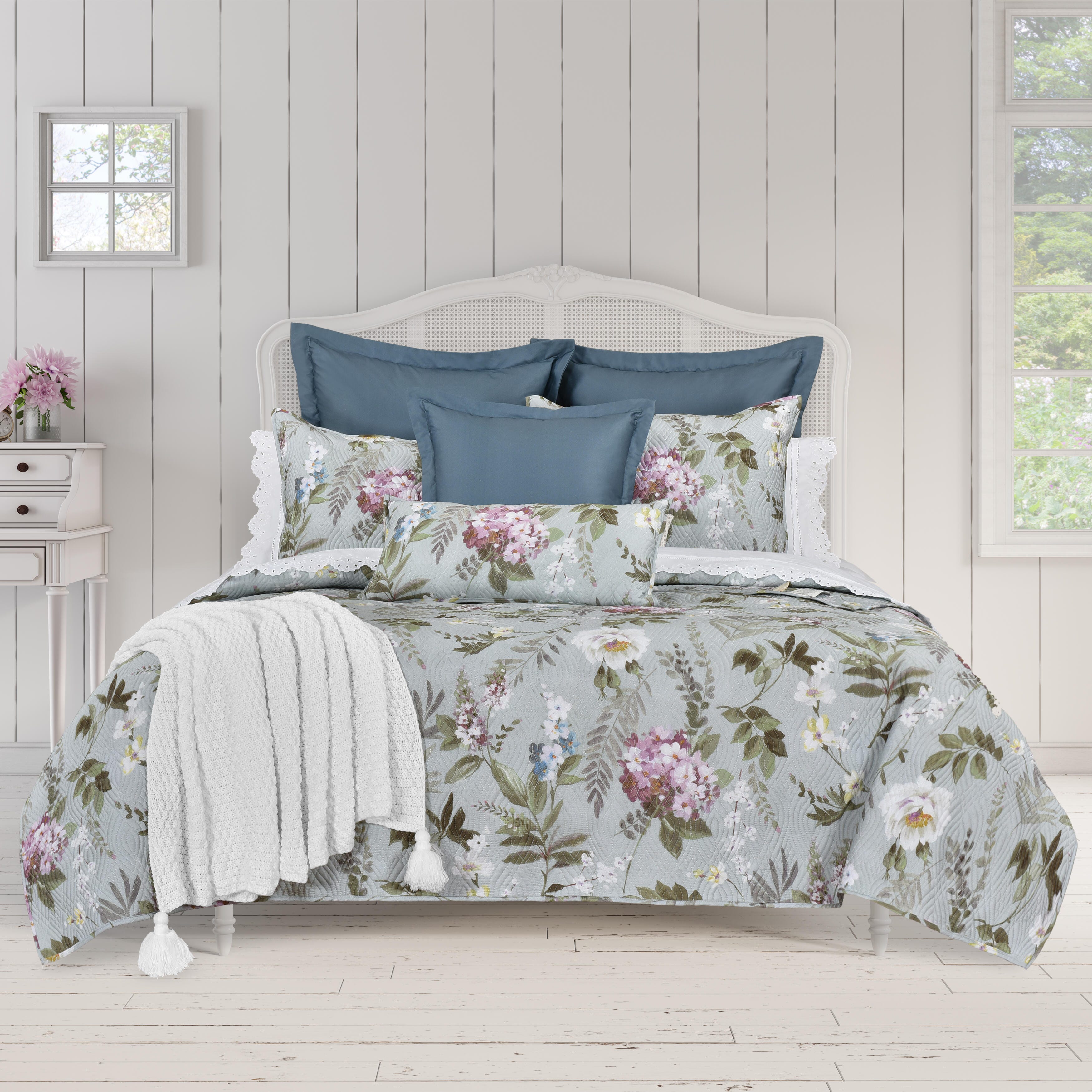 Piper & Wright Sara Full/Queen 3 Piece Quilt Set, Sea Foam, large