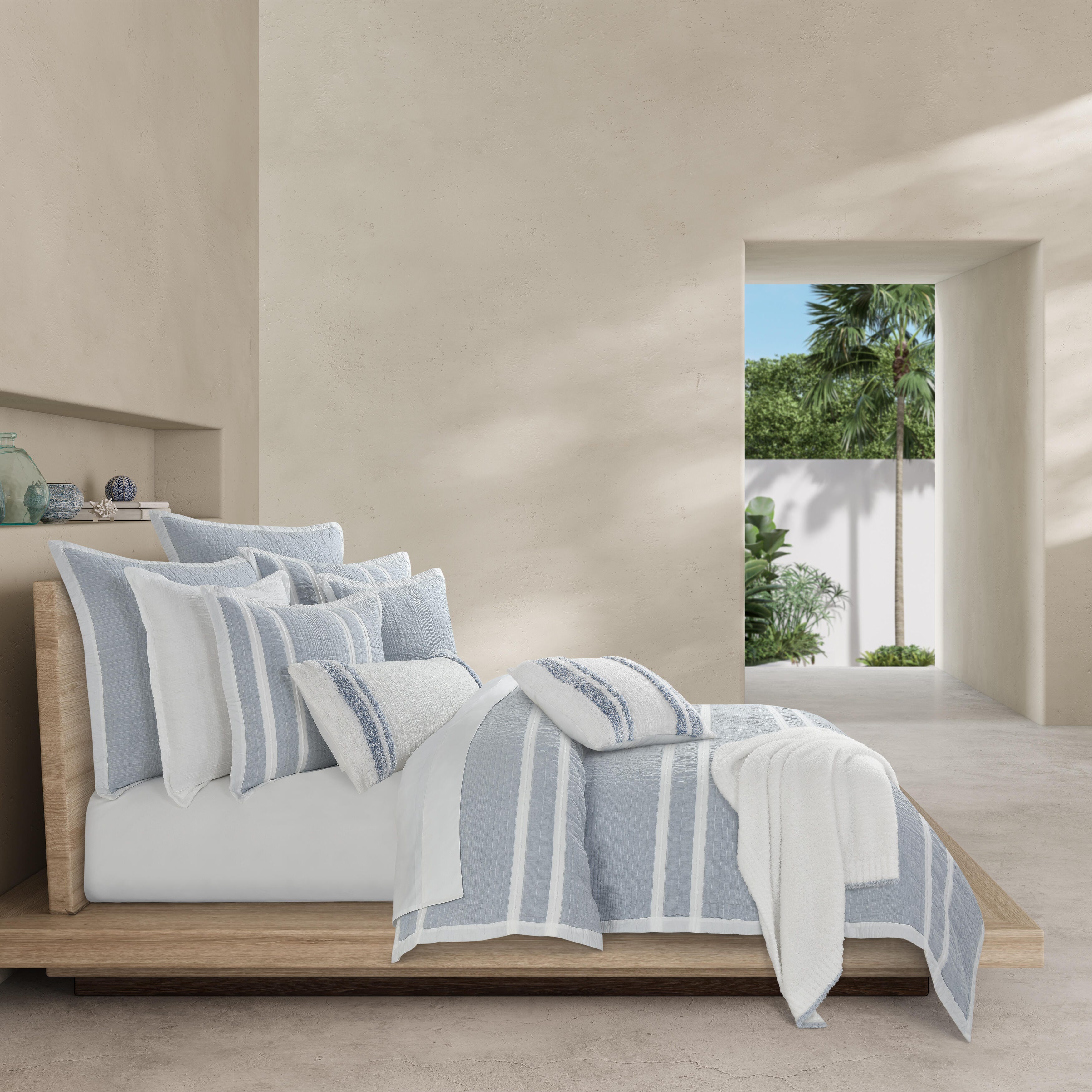 White Sand Beachwood King/California King Duvet Cover, , large