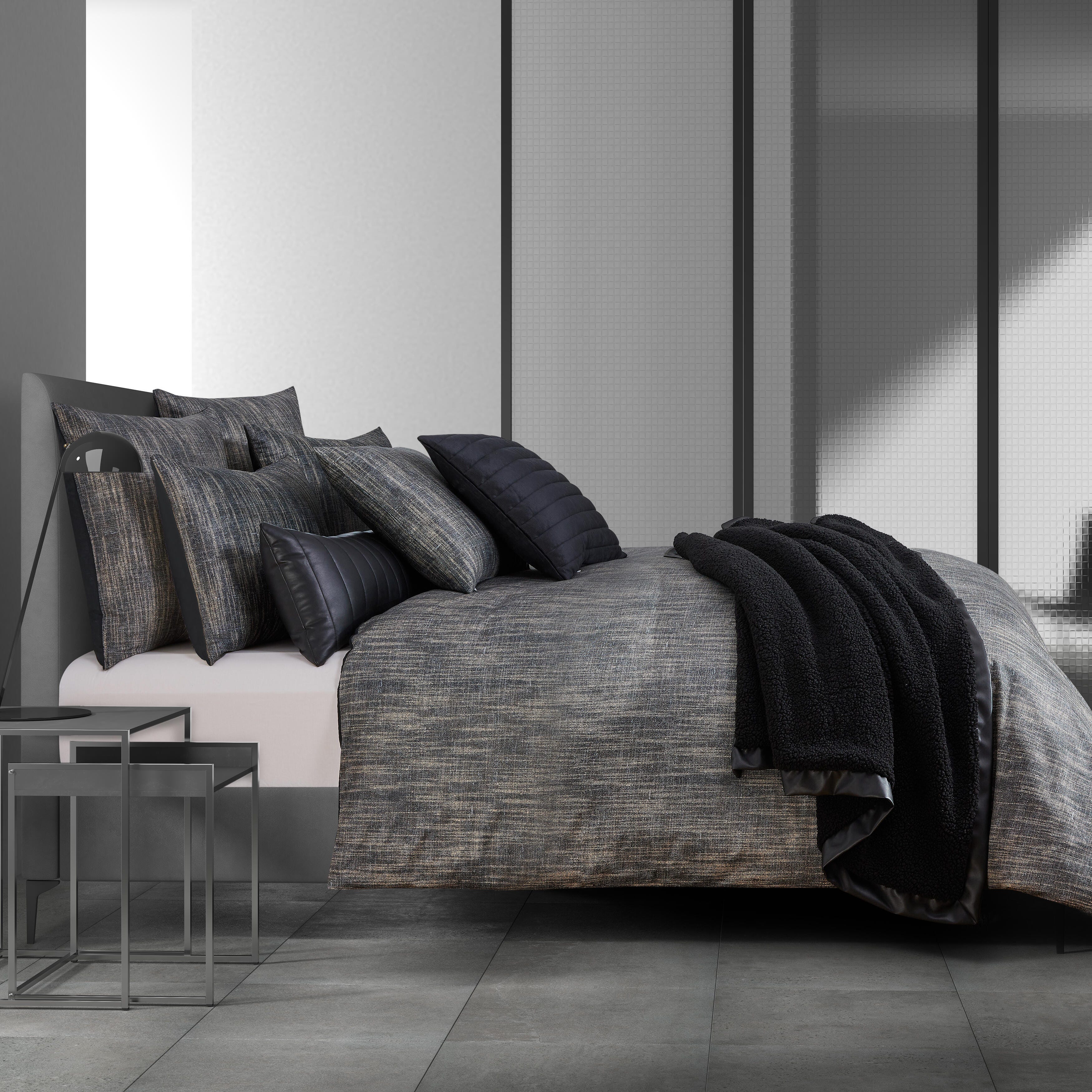 Oscar Oliver Summit King/California King Duvet Cover 3 Piece Set, Bronze, rollover