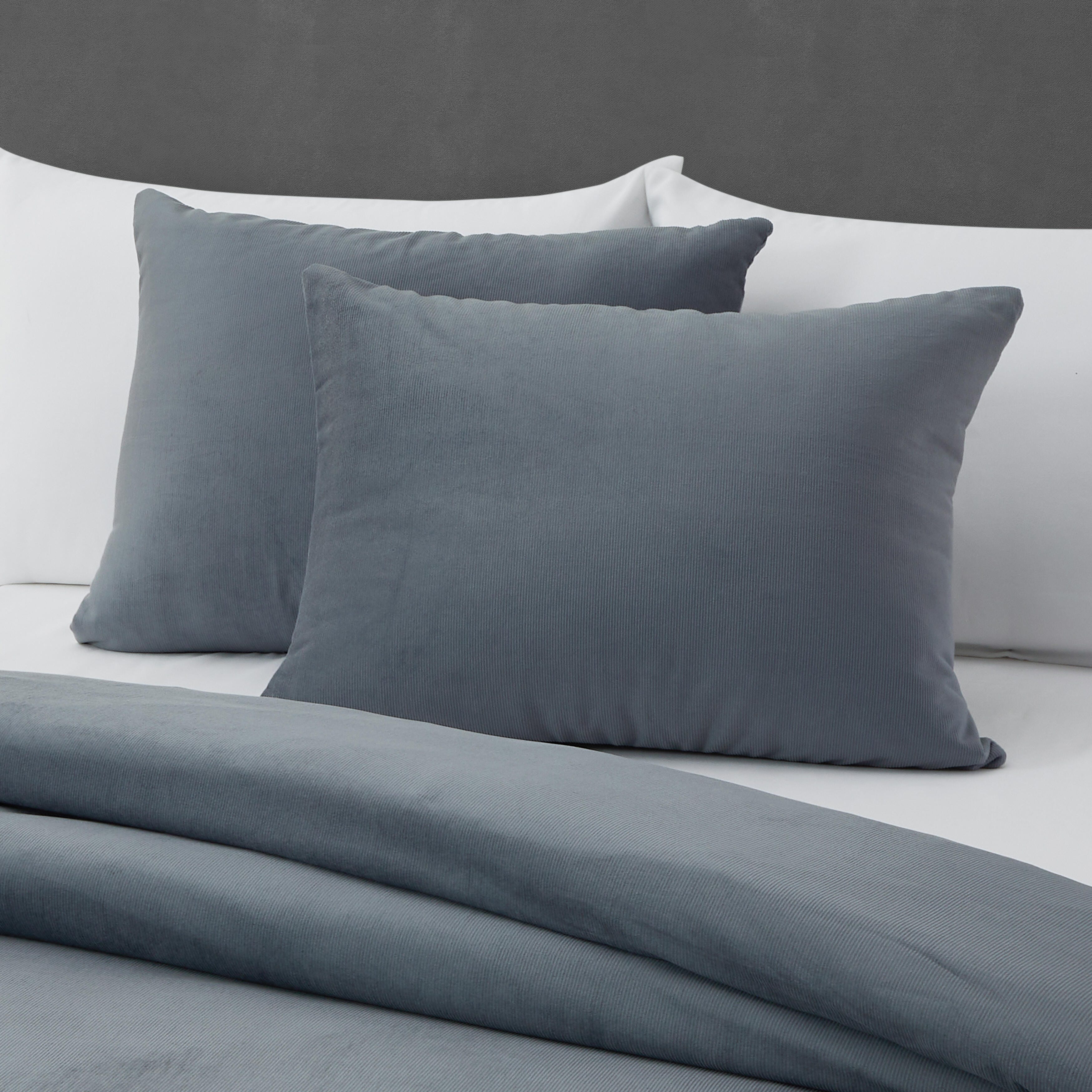 Oscar Oliver Valencia Full/Queen Duvet Cover 3 Piece Set, Steel Blue, large