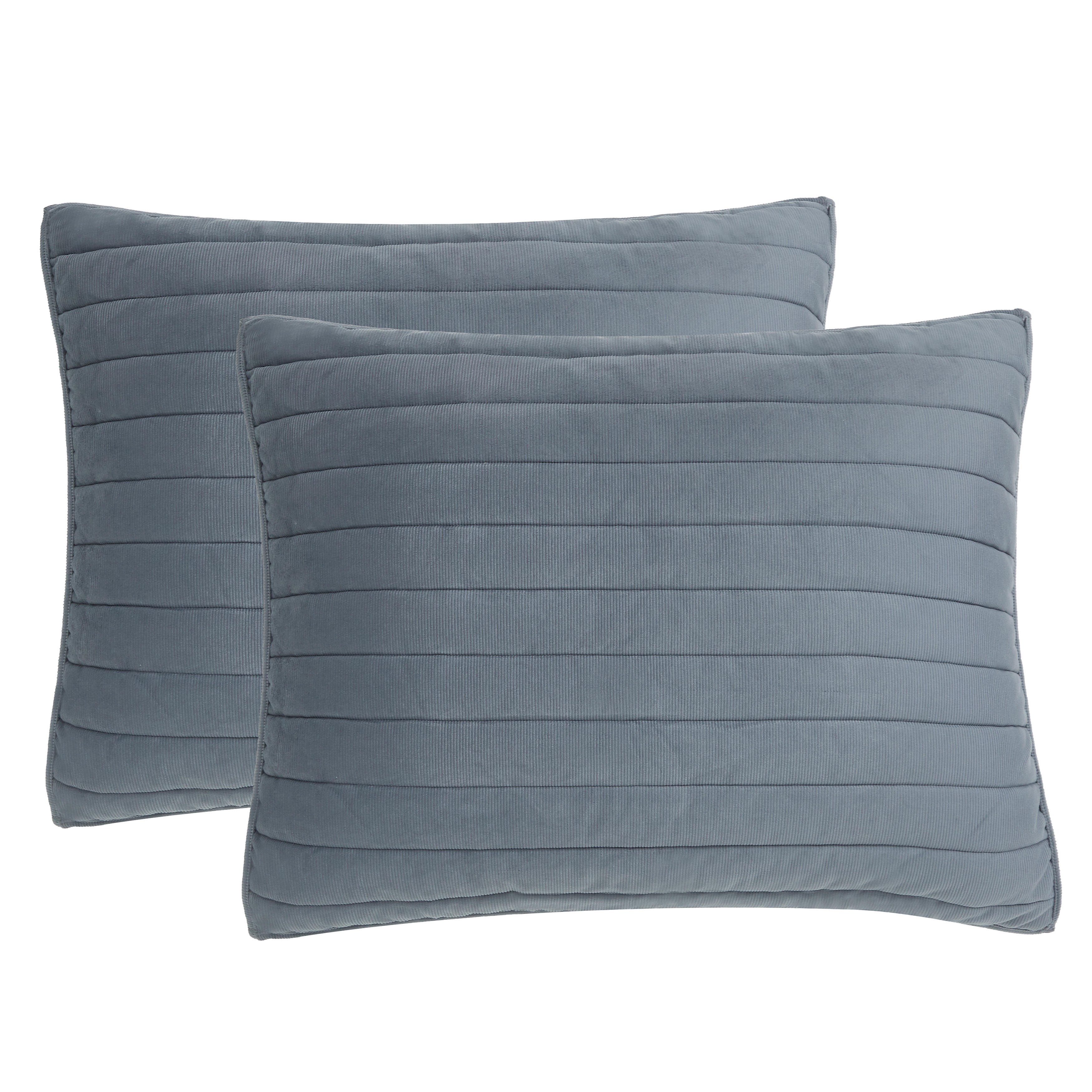 Oscar Oliver Valencia Full/Queen 3 Piece Quilt Set, Steel Blue, large
