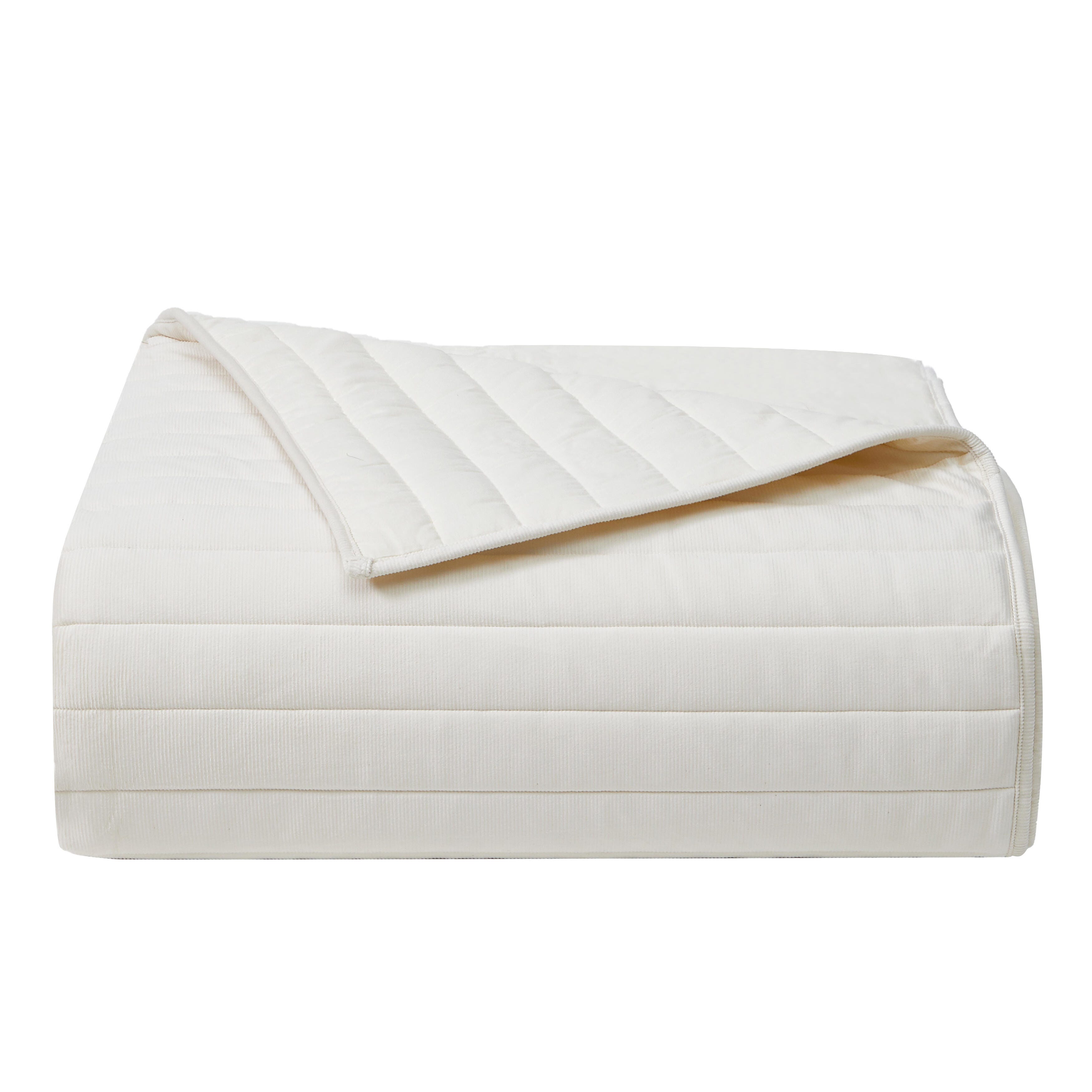 Oscar Oliver Valencia Full/Queen 3 Piece Quilt Set, Cream, rollover
