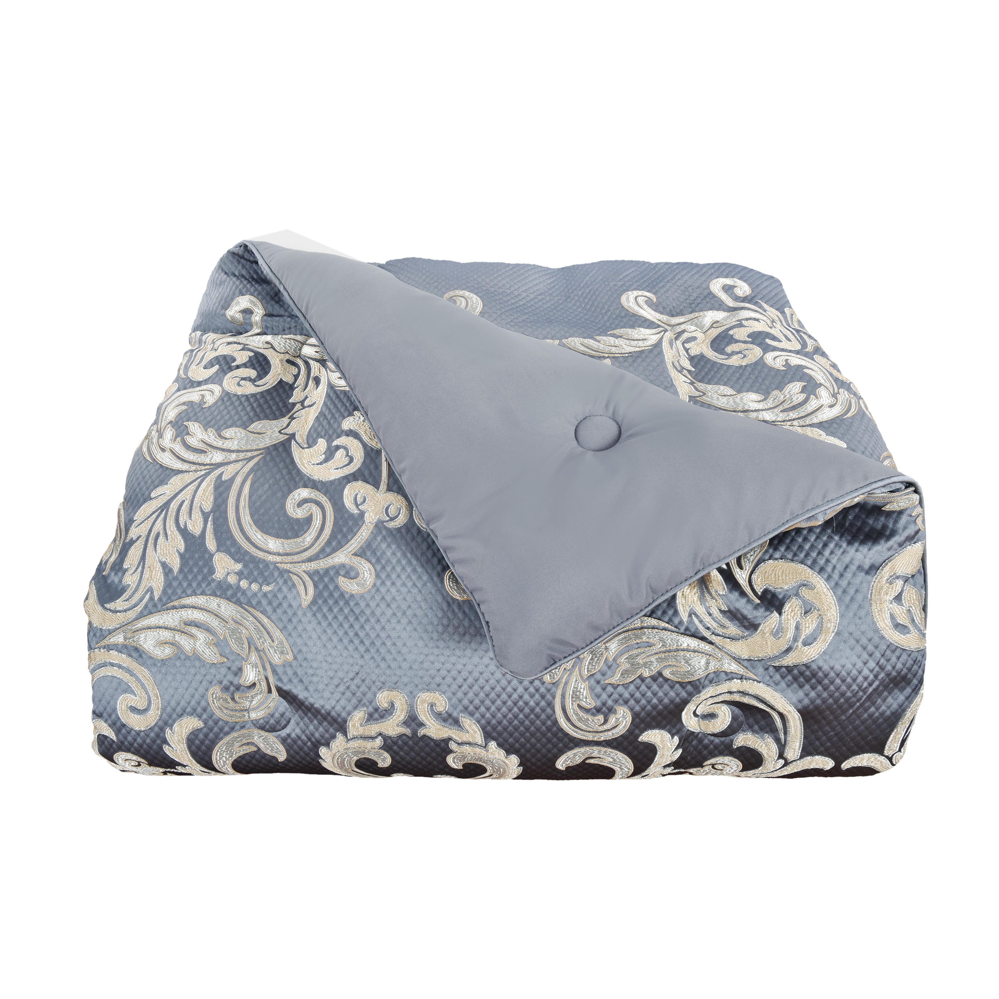 J. Queen New York Dicaprio Queen 4 Piece Comforter Set, Powder Blue, rollover