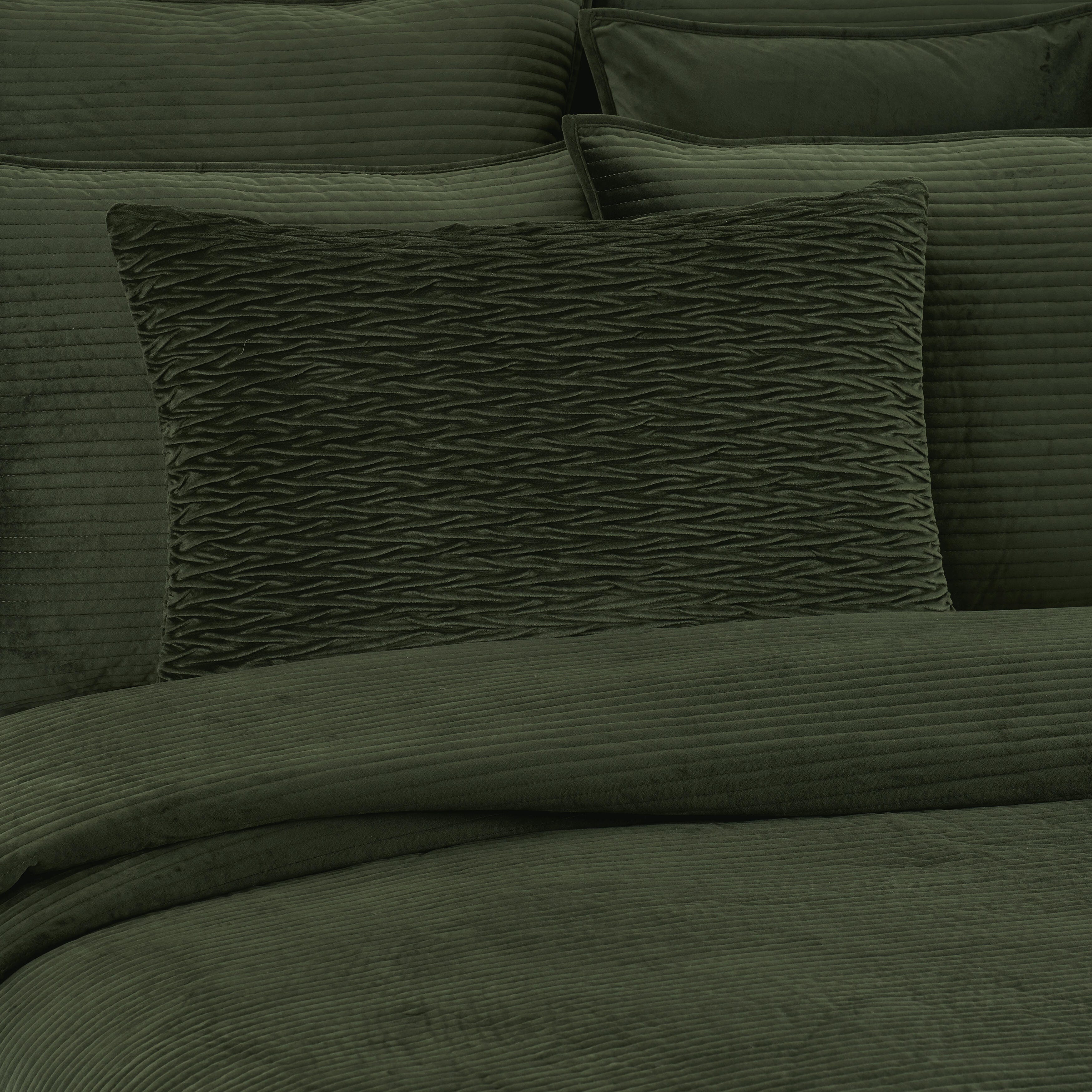 J.Queen New York Townsend Ripple Pillow Lumbar Decorative Throw Pillow Cover, Forest, rollover