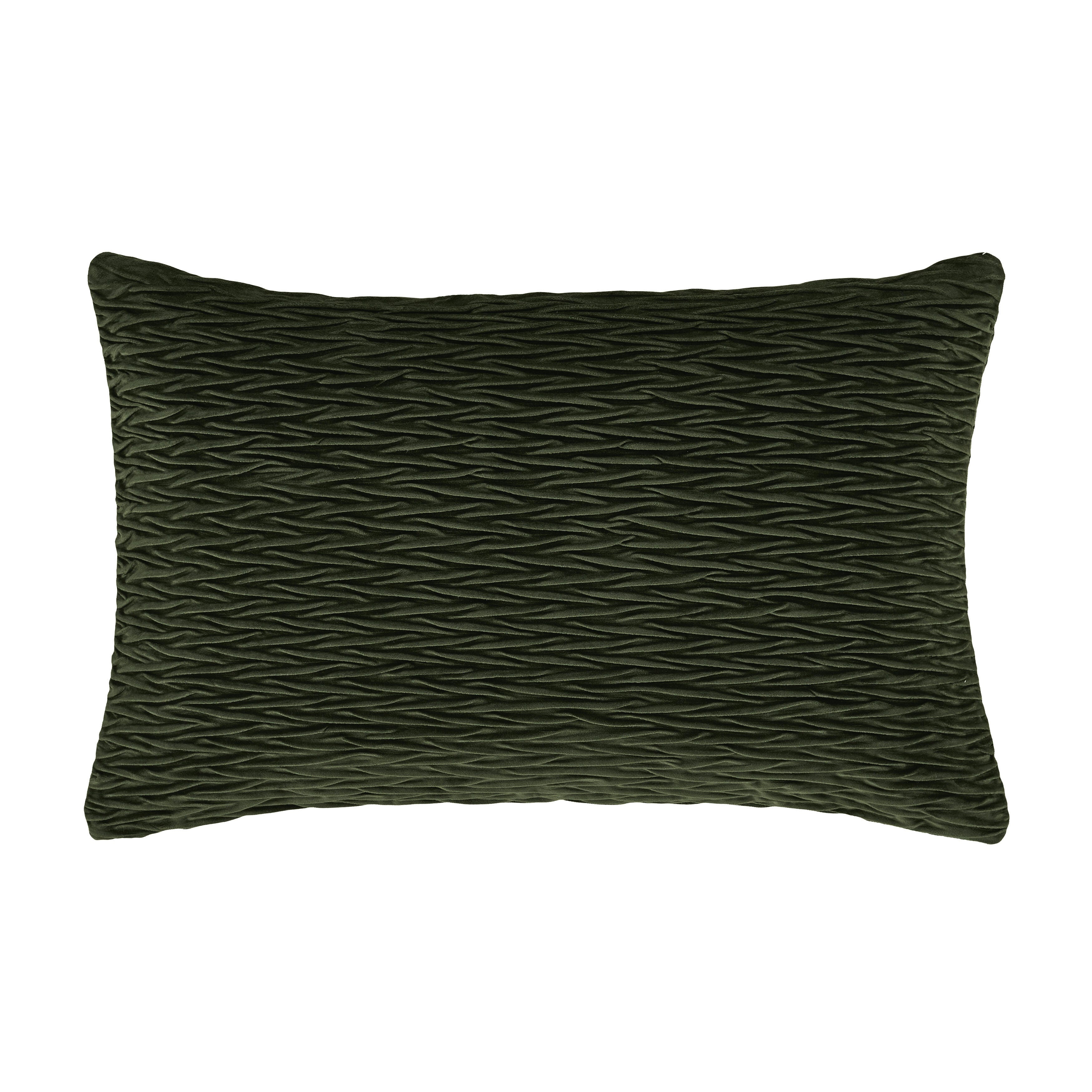 J.Queen New York Townsend Ripple Pillow Lumbar Decorative Throw Pillow Cover, Forest, large