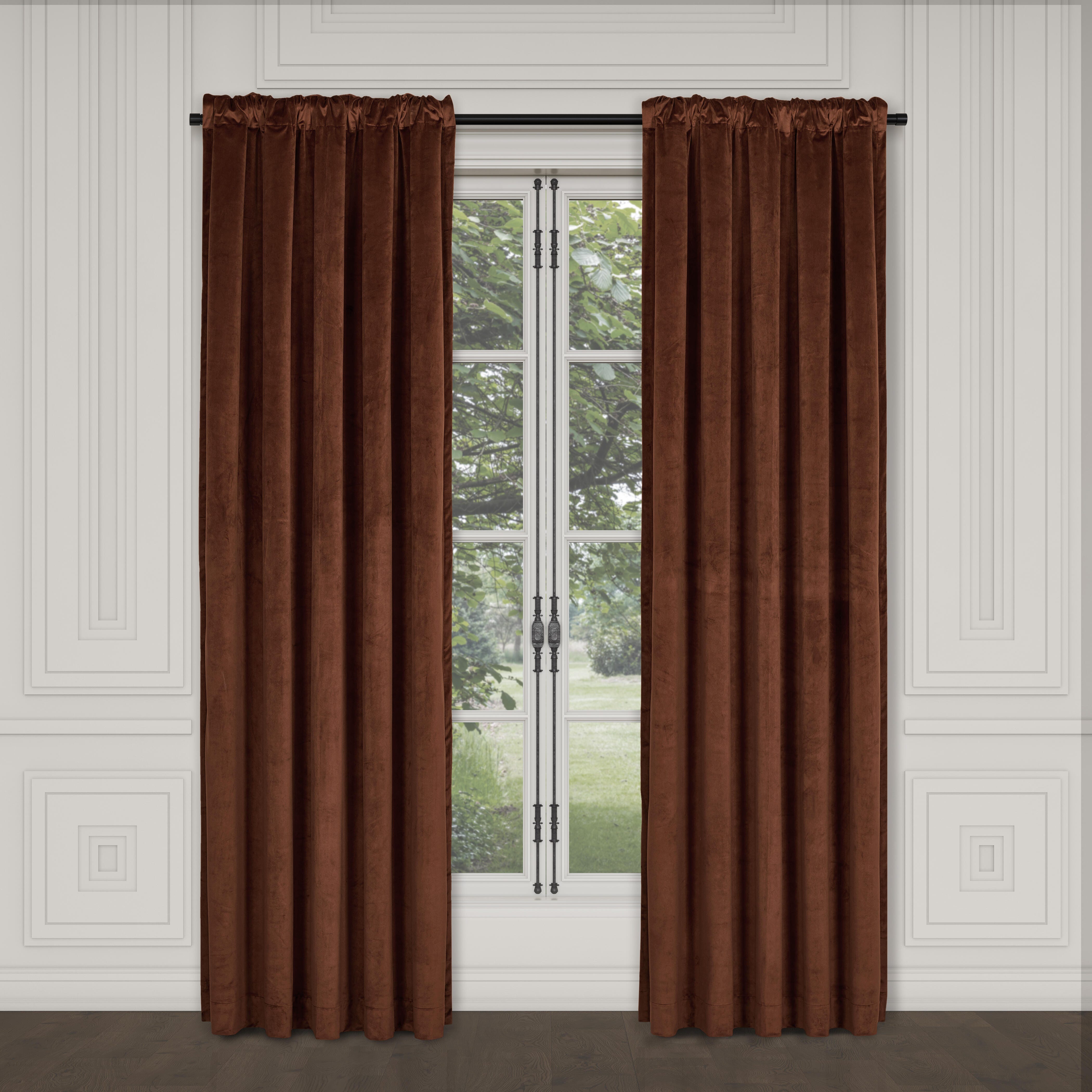 J.Queen New York Townsend 84" Window Panel, Terracotta, rollover