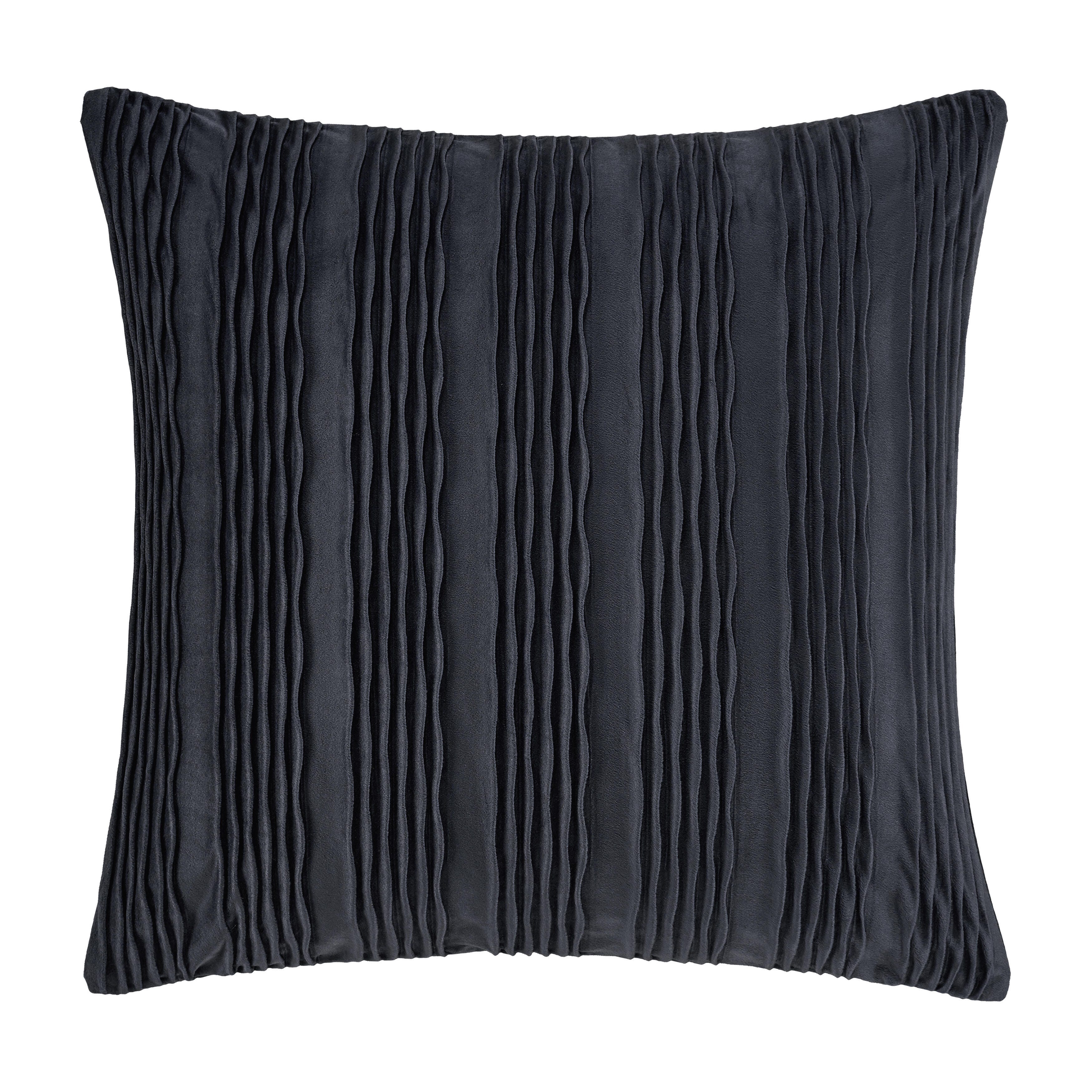 J.Queen New York Townsend Wave Pillow 20" Square Decorative Throw Pillow Cover, Indigo, large