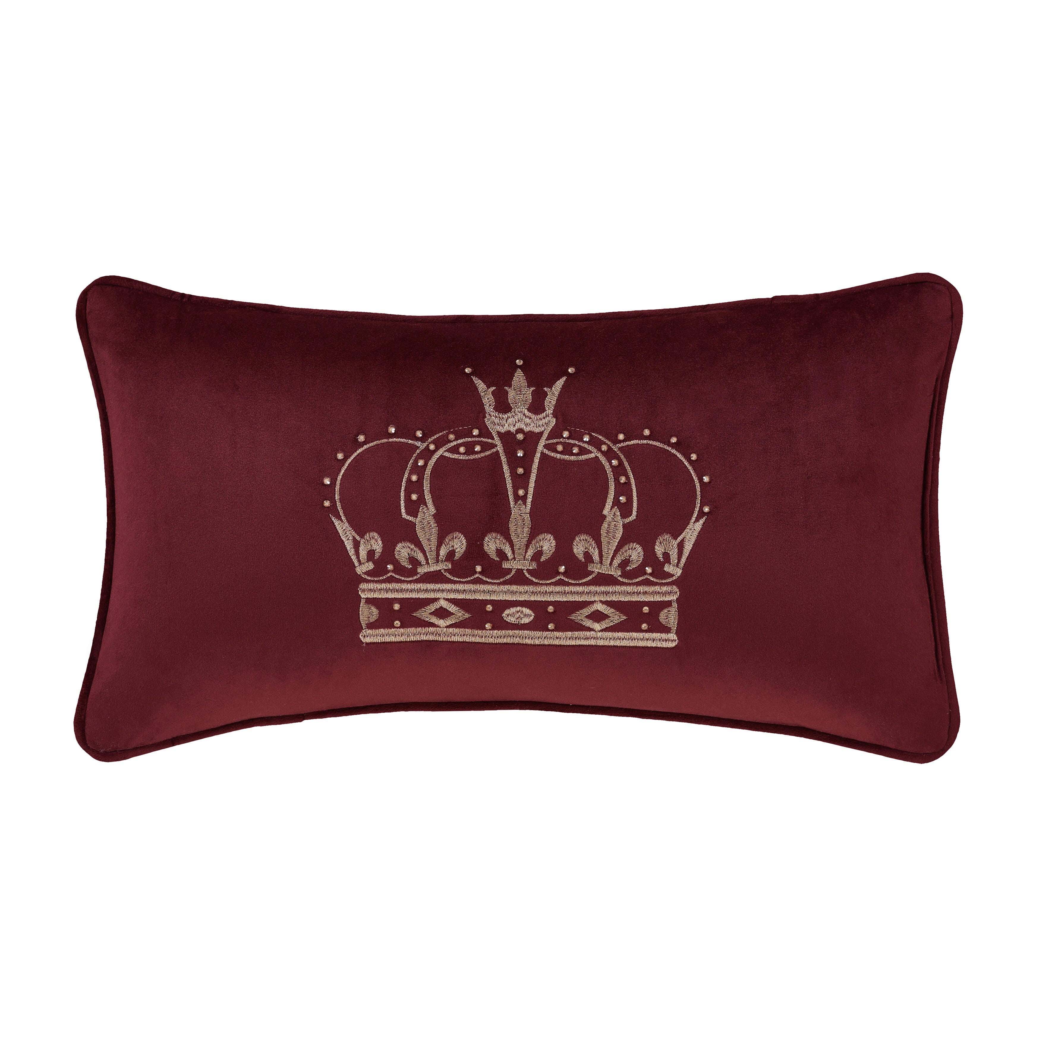 J.Queen New York Townsend Pillow Crown Boudoir, Red, large